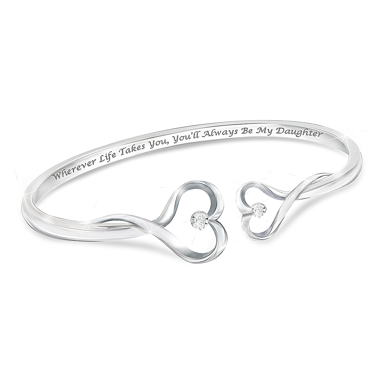 Diamond Always My Daughter Bracelet