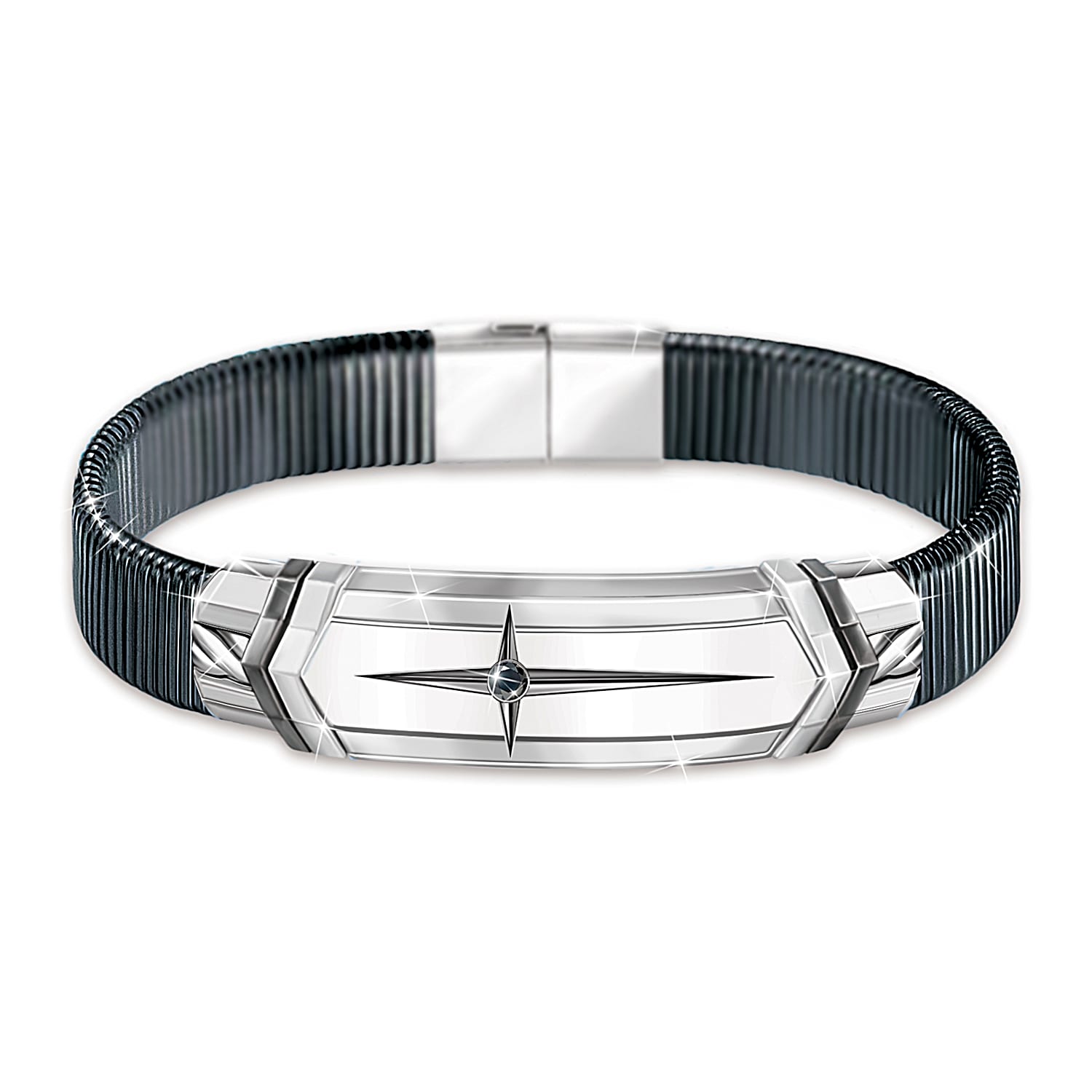 Louis Vuitton men's stainless steel bracelet