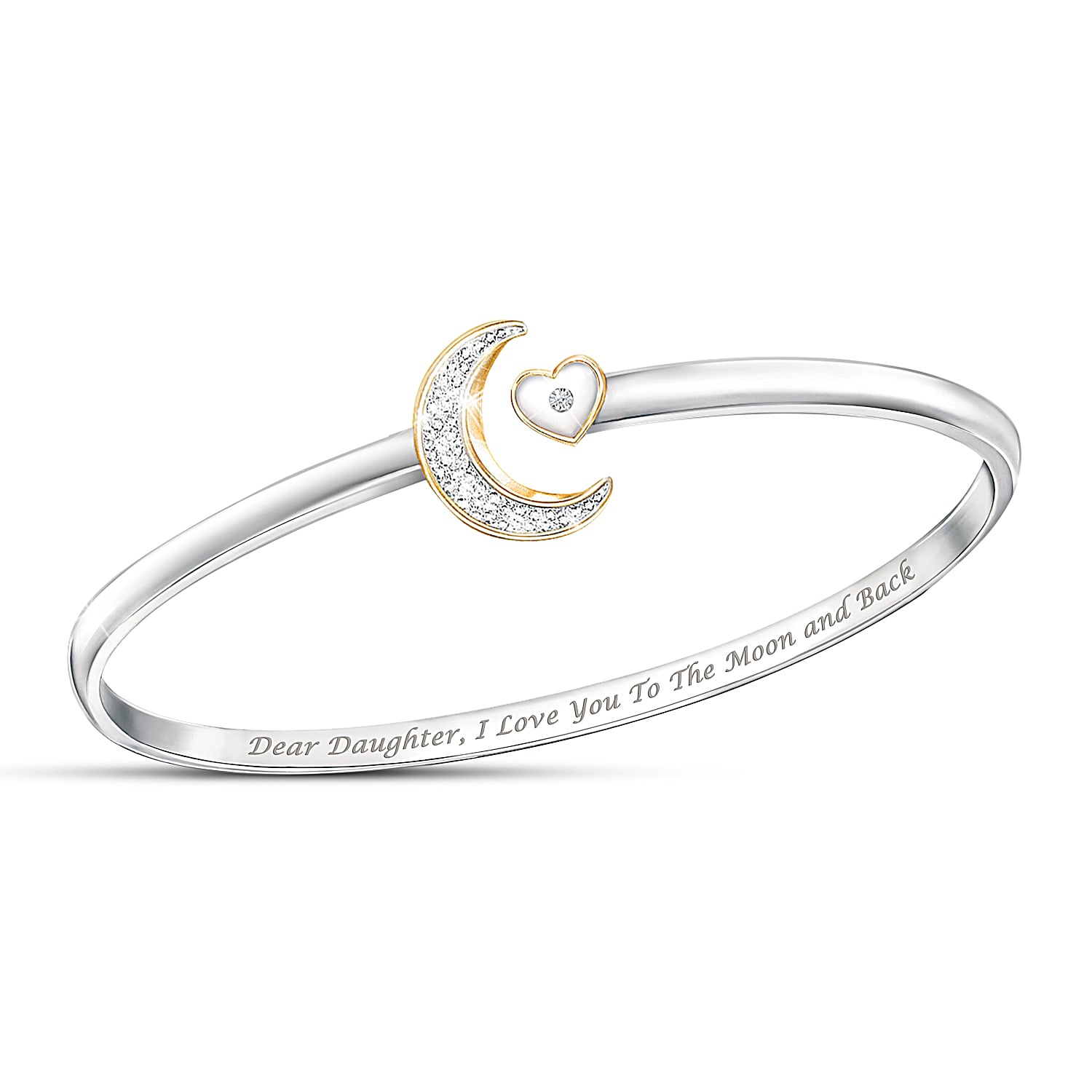 I love you to the moon and back bracelet sterling silver hotsell