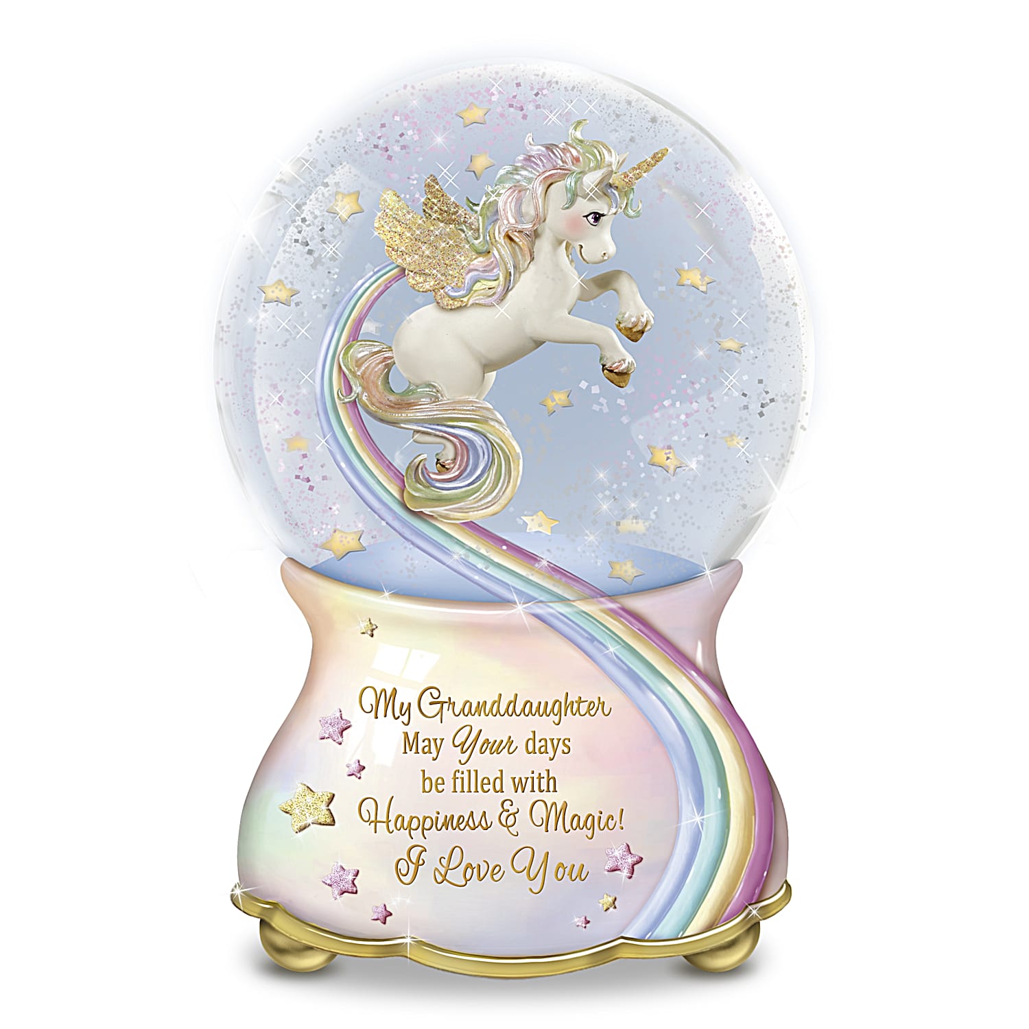 Unicorn snow globe discount