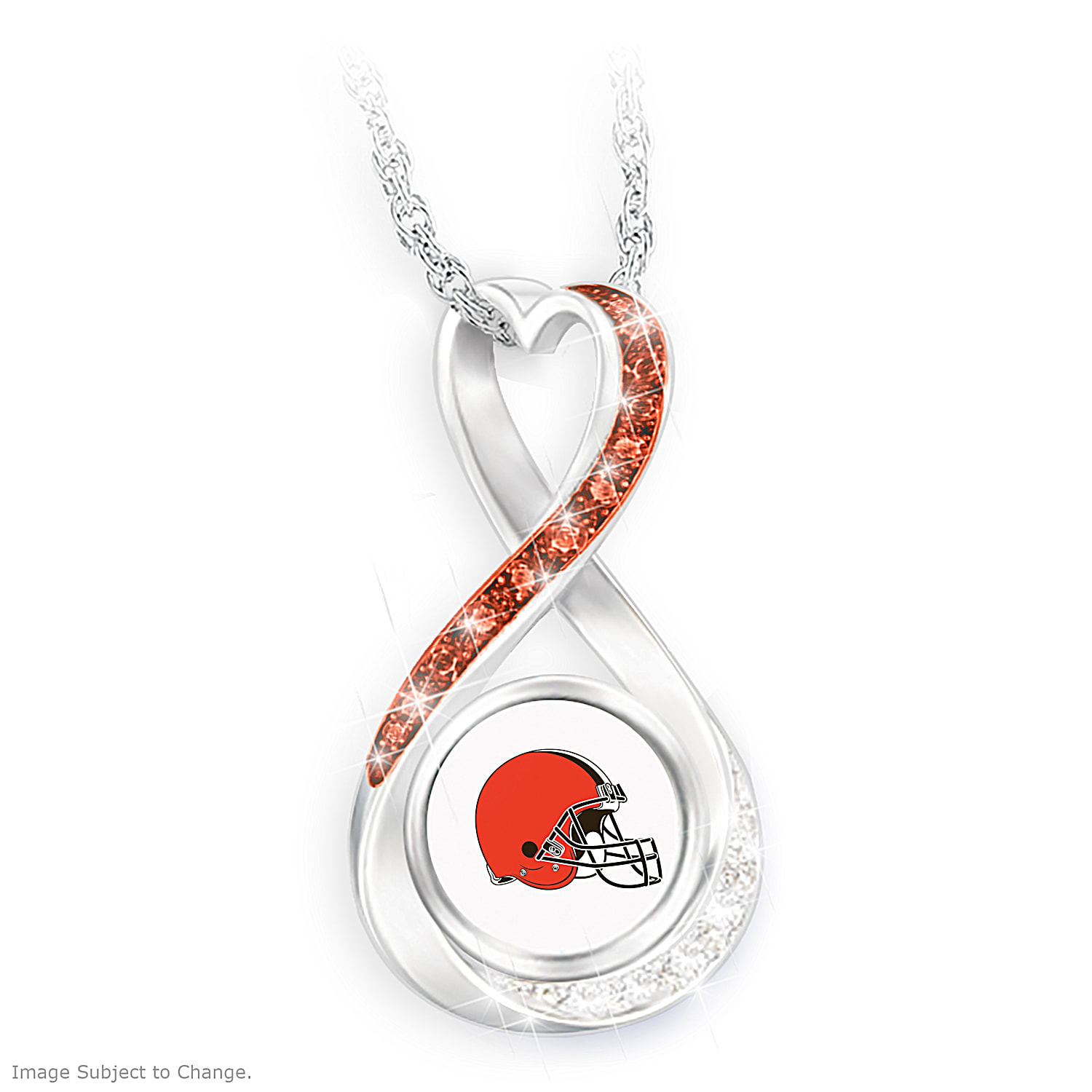 Cleveland Browns Forever Infinity Pendant Necklace