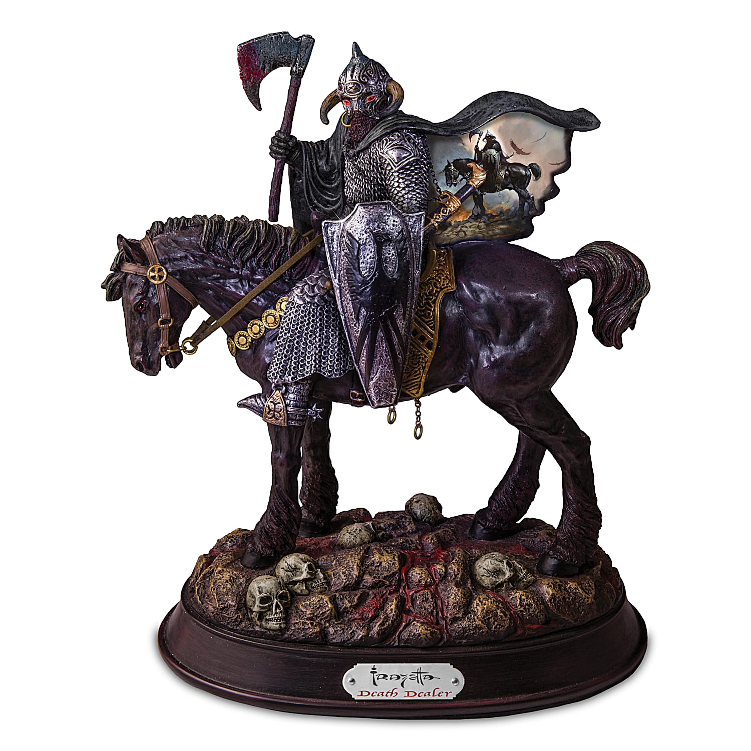Frank Frazettas Death Dealer Hand-Painted Sculpture Frank Frazettas Death Dealer Hand-Painted Sculpture