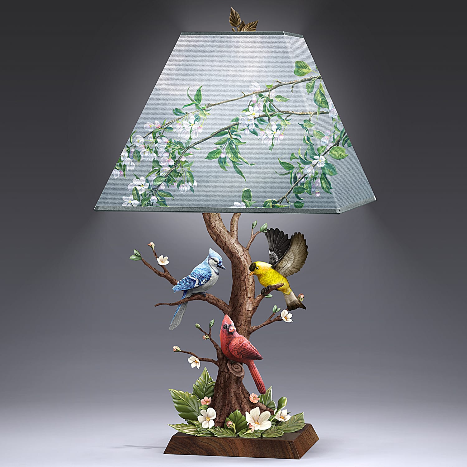 Bradford exchange bird clearance lamp