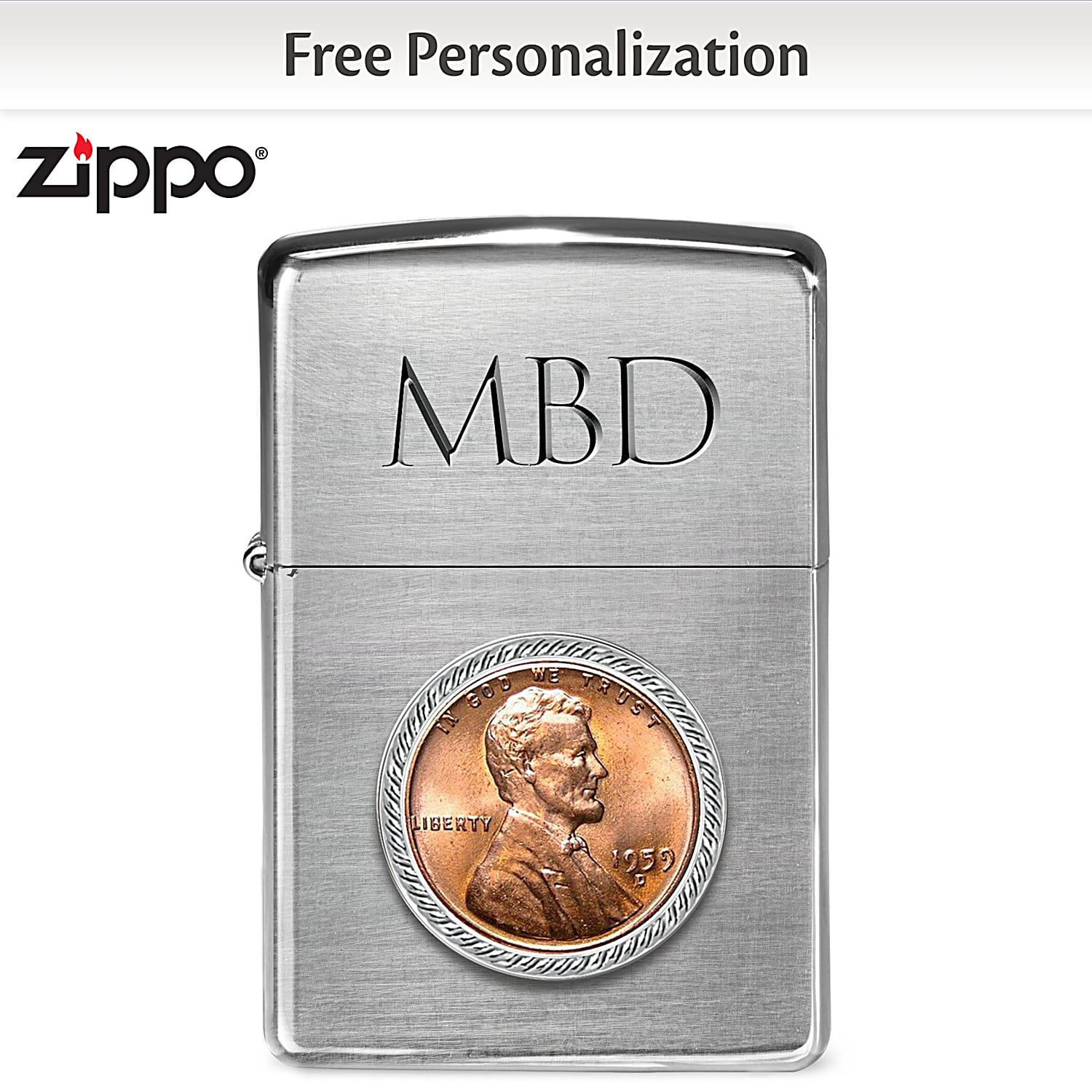 Year Of Your Birth Penny Personalized Zippo® Lighter Year Of Your Birth Penny Personalized Zippo® Lighter