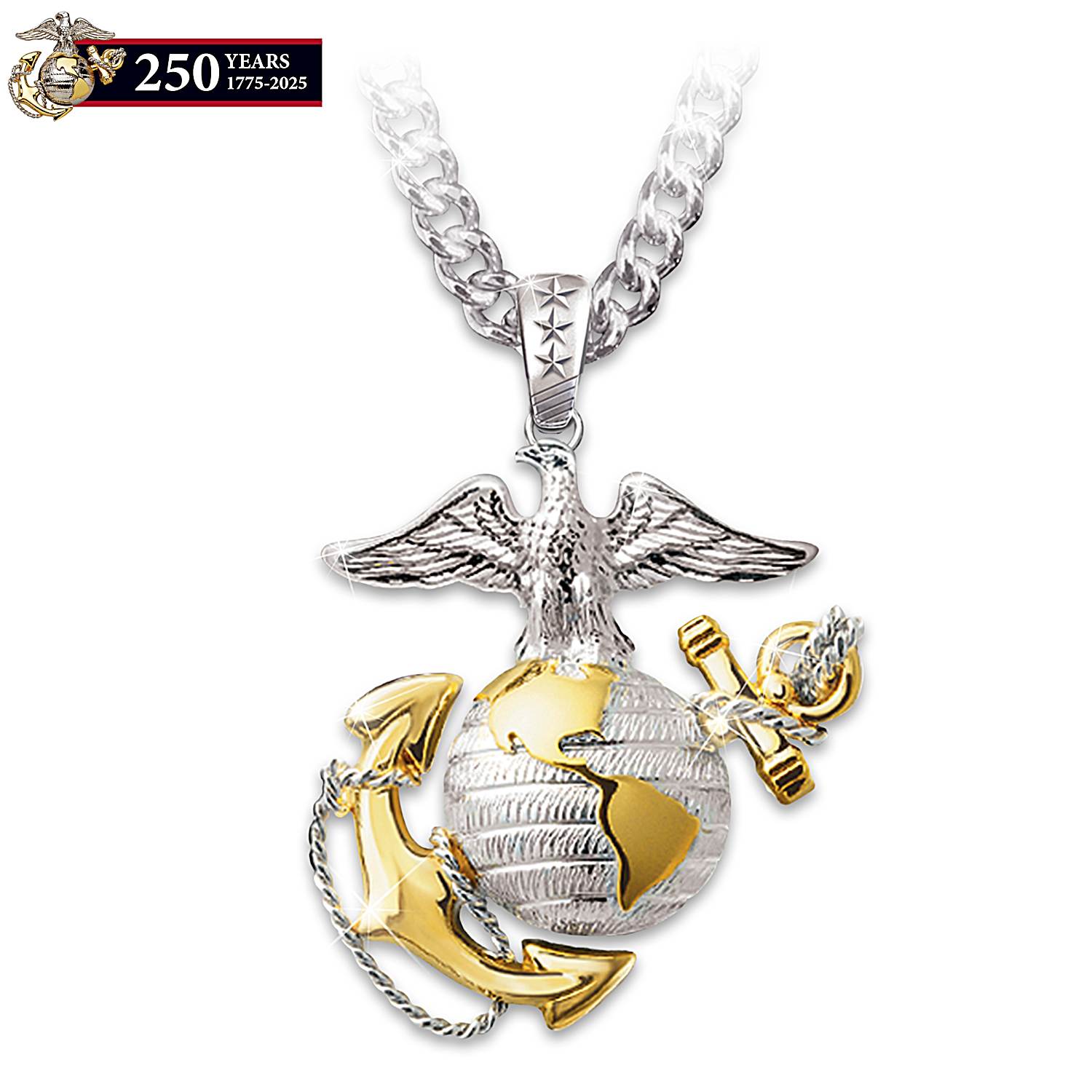 Eagle globe and anchor pendant shop
