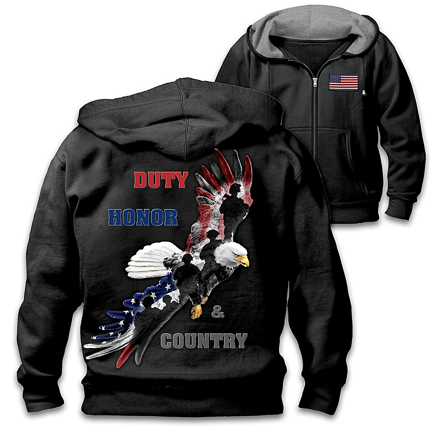 Duty, Honor & Country Men's Hoodie