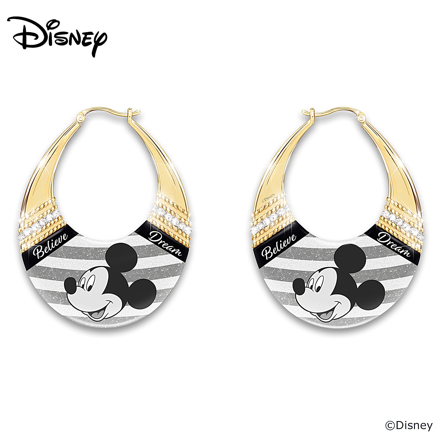 Mickey mouse hoop earrings new arrivals