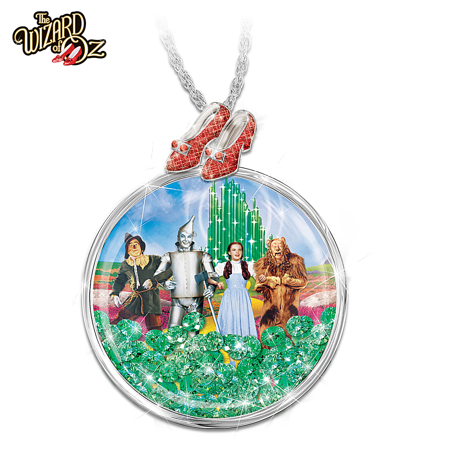 THE WIZARD OF OZ THERES NO PLACE LIKE HOME Womens Pendant Necklace