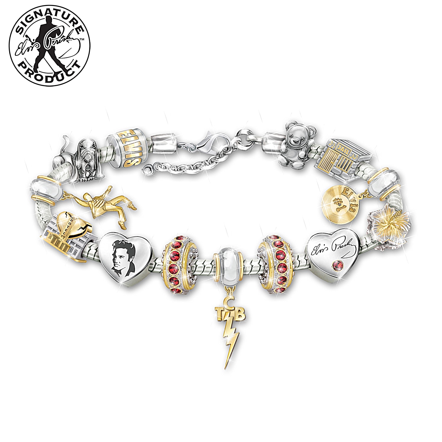 Vintage Bradford Exchange St. Louis Cardinals Charm Bracelet 