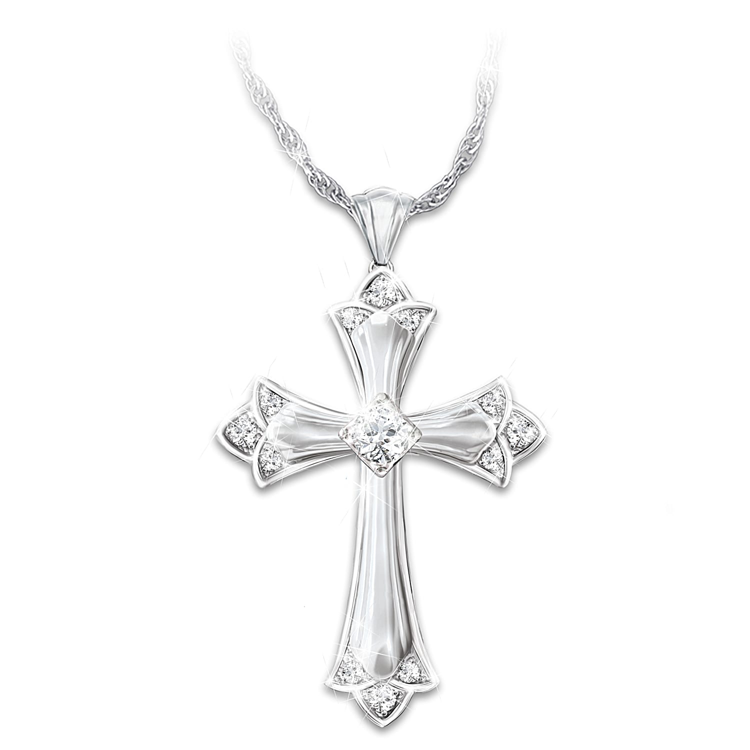 Women's sterling outlet silver cross pendant