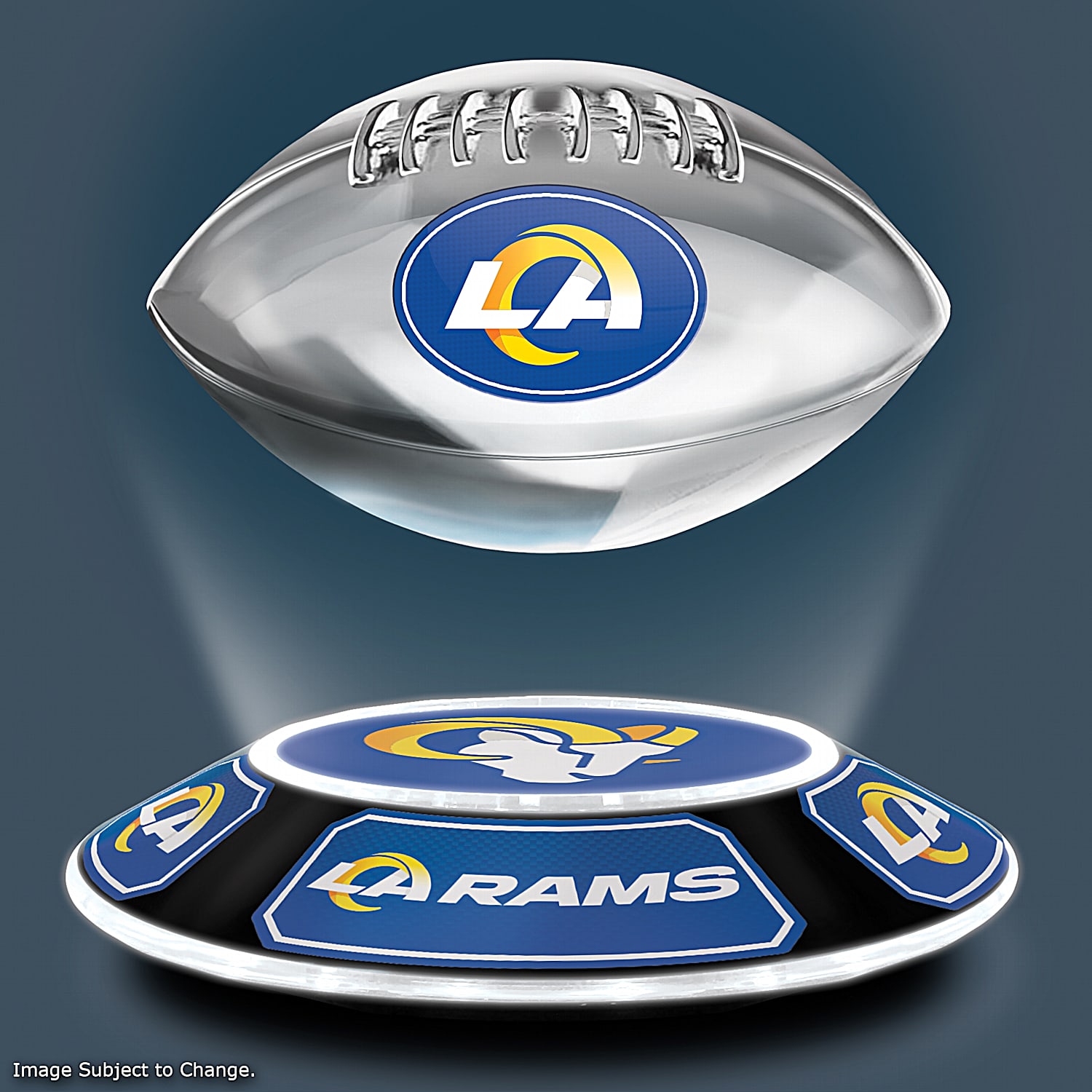 Los Angeles Rams Levitating Football Sculpture