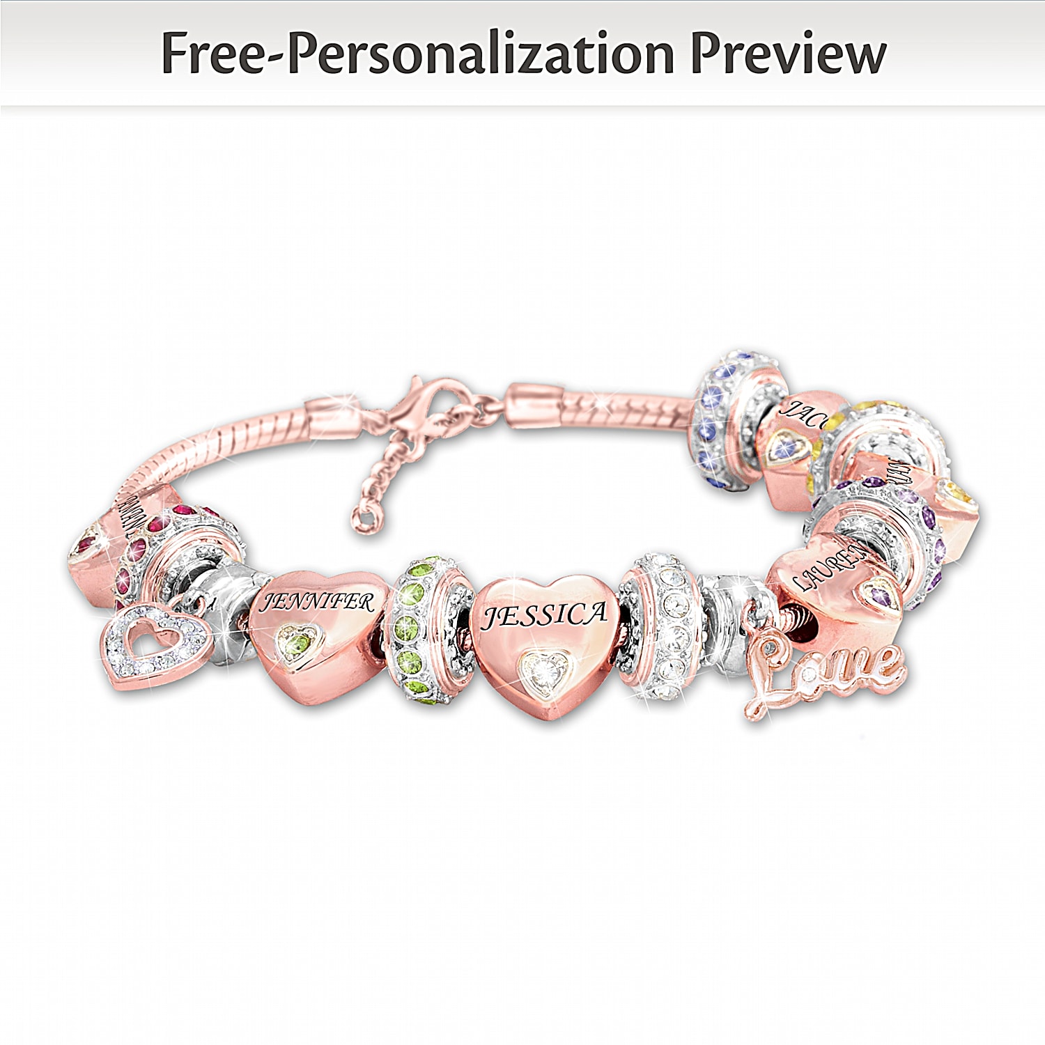 "Our Family Of Joy" Women's Name-Engraved Birthstone Ring
