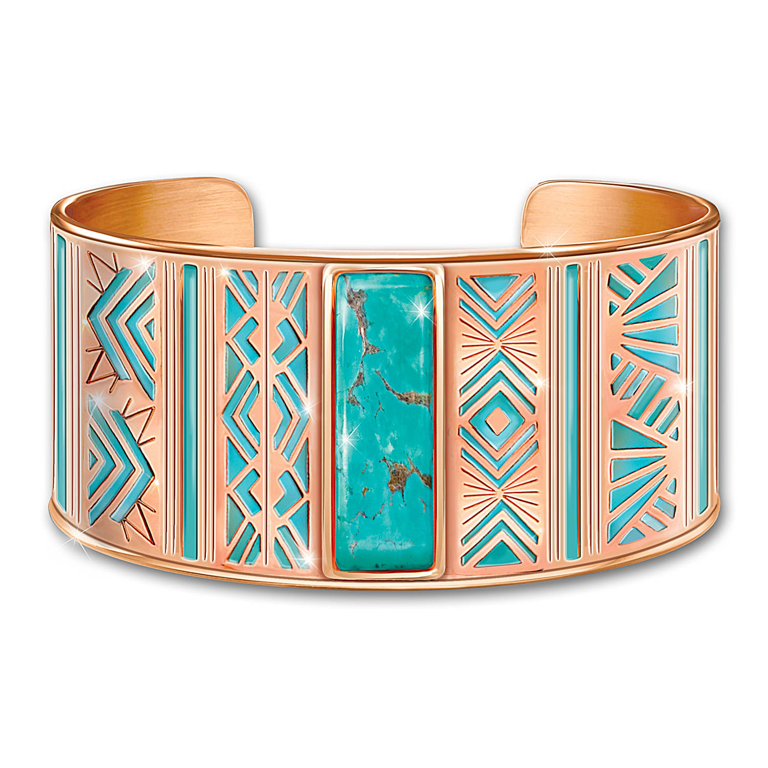 Copper bracelet 2025 with turquoise