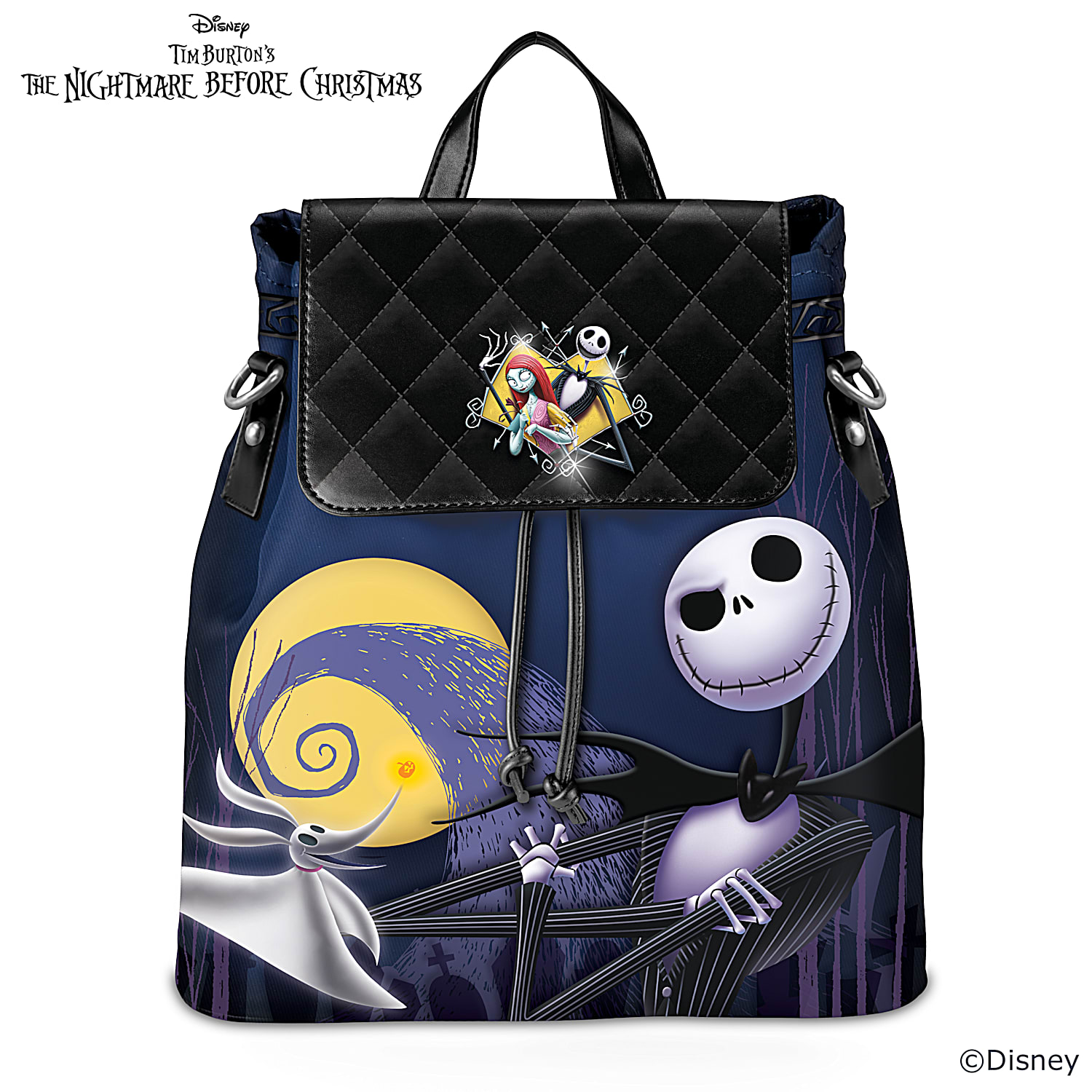 Disney Sweethearts Womens Convertible Backpack That Can Be Worn Several  Ways & Features Mickey Mouse & Minnie Mouse Artwork