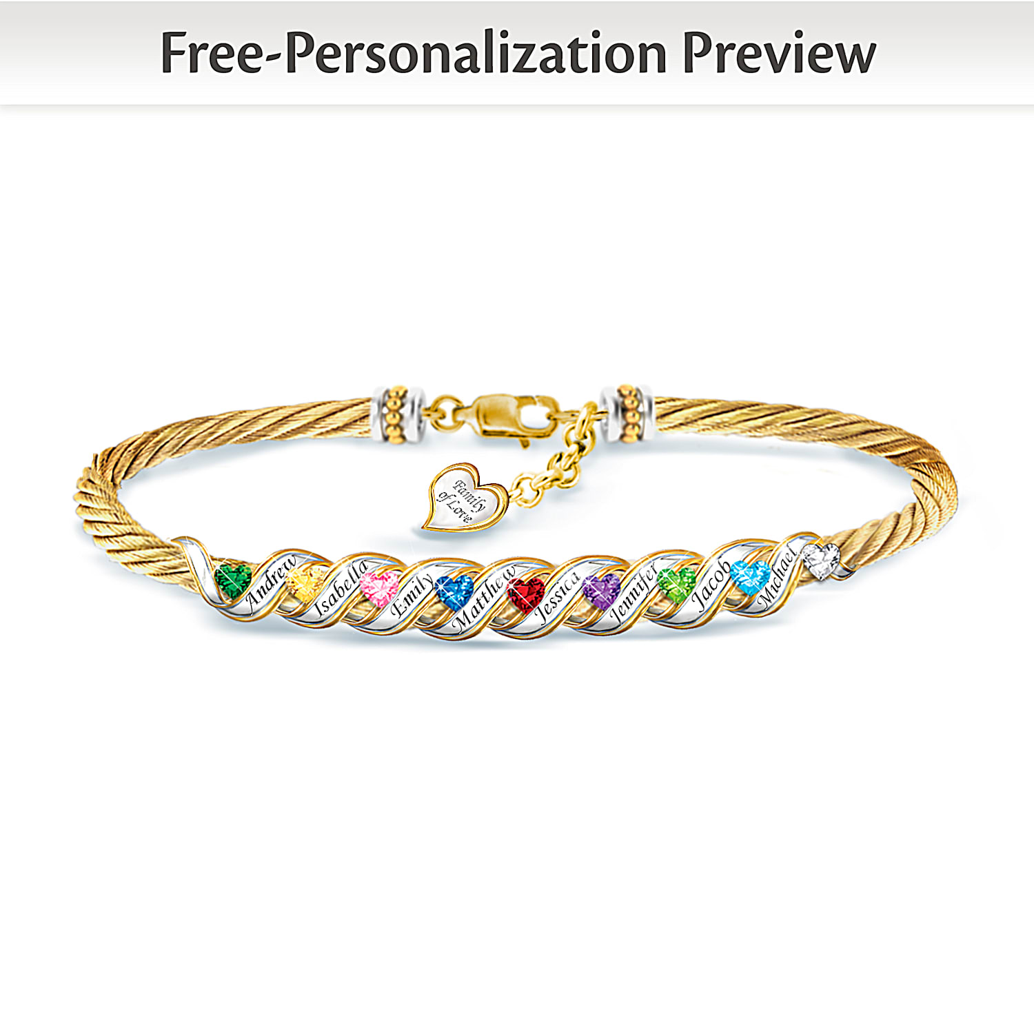Personalized family bracelets sales