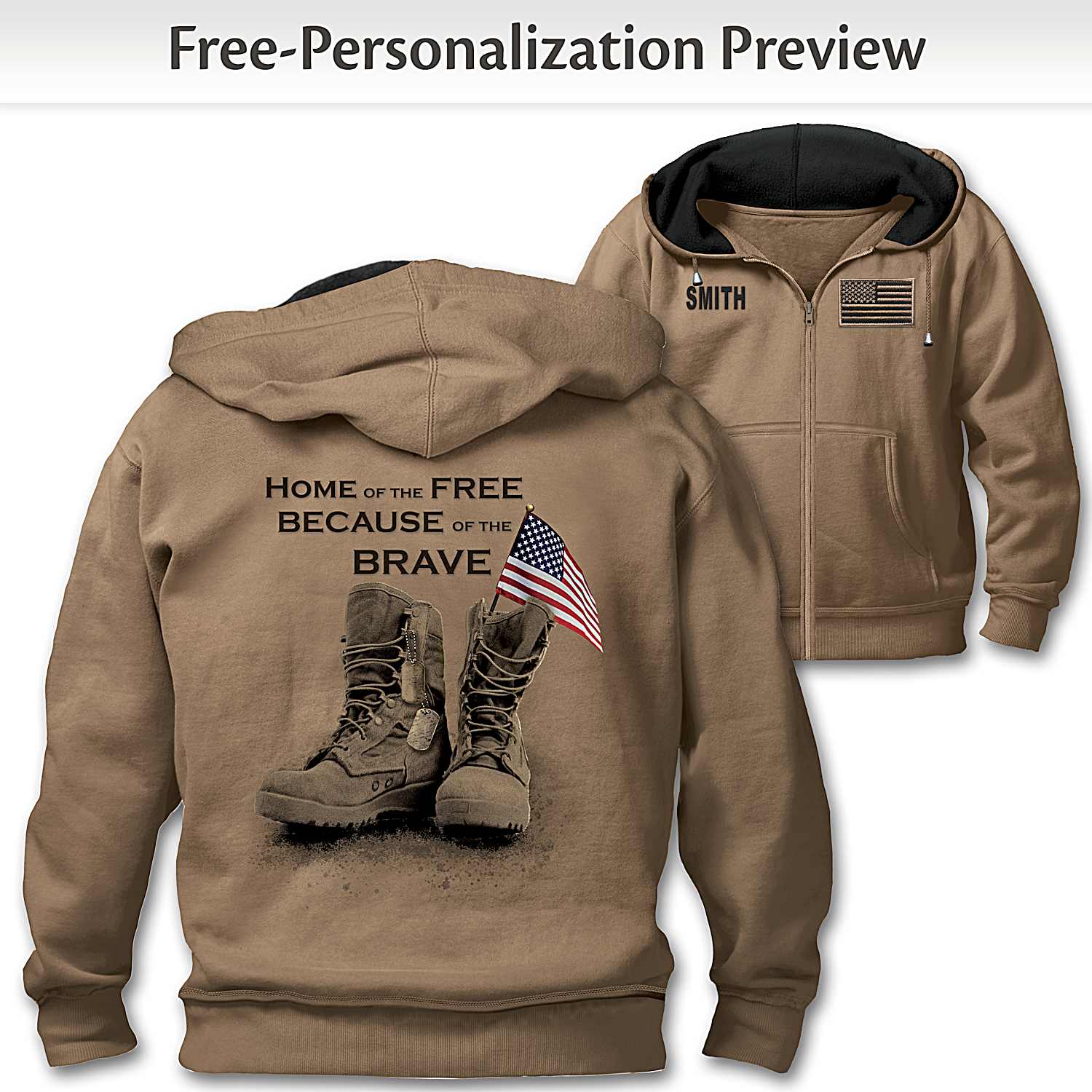 Bradford exchange military hoodies on sale