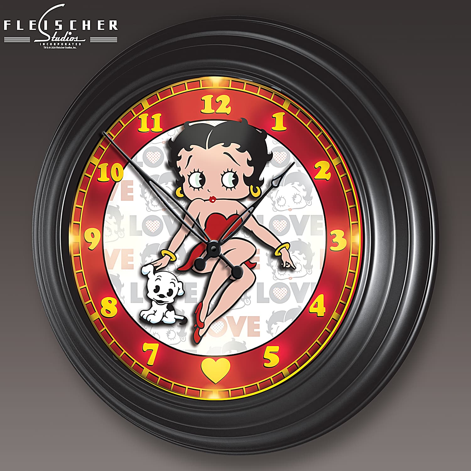 Betty Boop 壁掛け時計 最愛 - インテリア時計