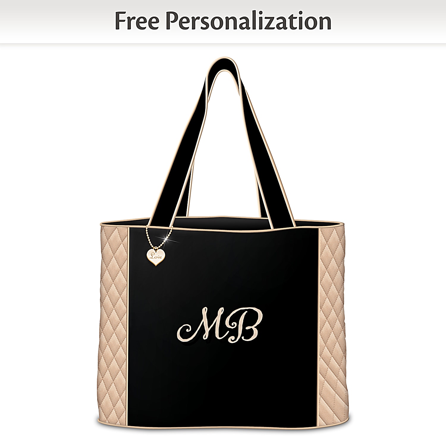 Personalized quilted tote bags sales