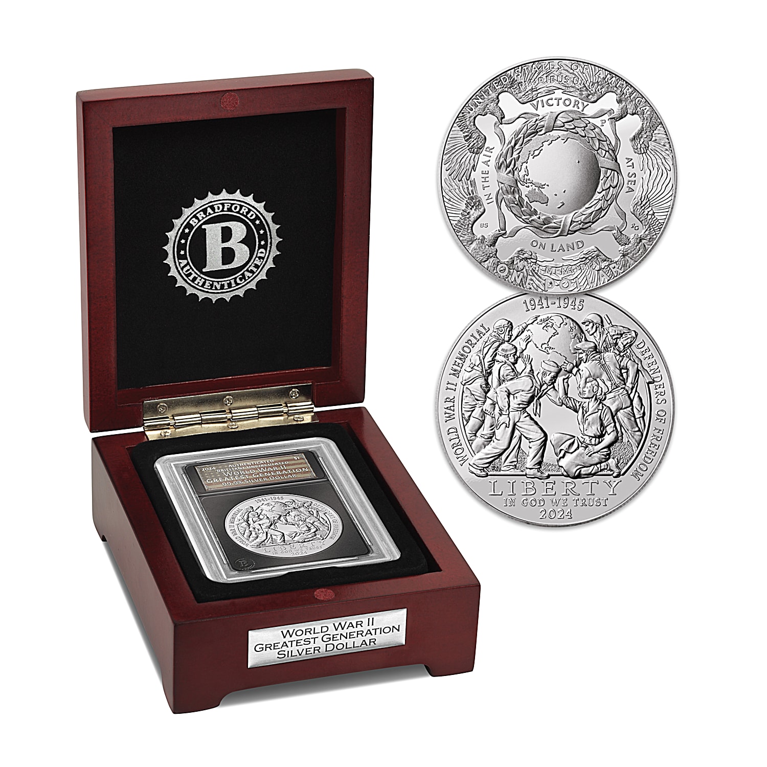 【返品交換不可】 Tender Legal Dollar Silver 99.9% Coin United The By Inspired 小物