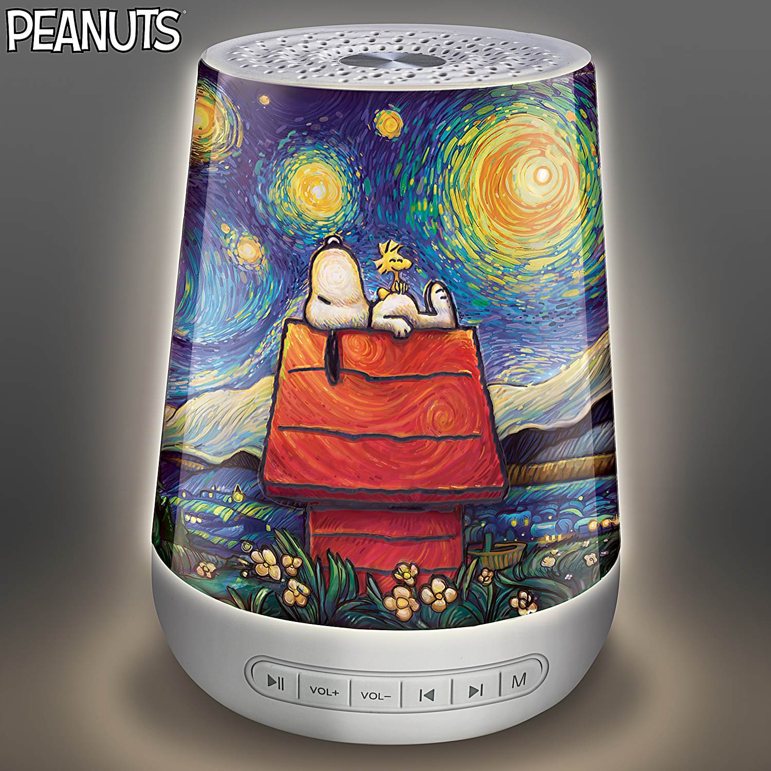 Peanuts 90147289-S Snoopy on A Chopper Embossed Tin Magnet
