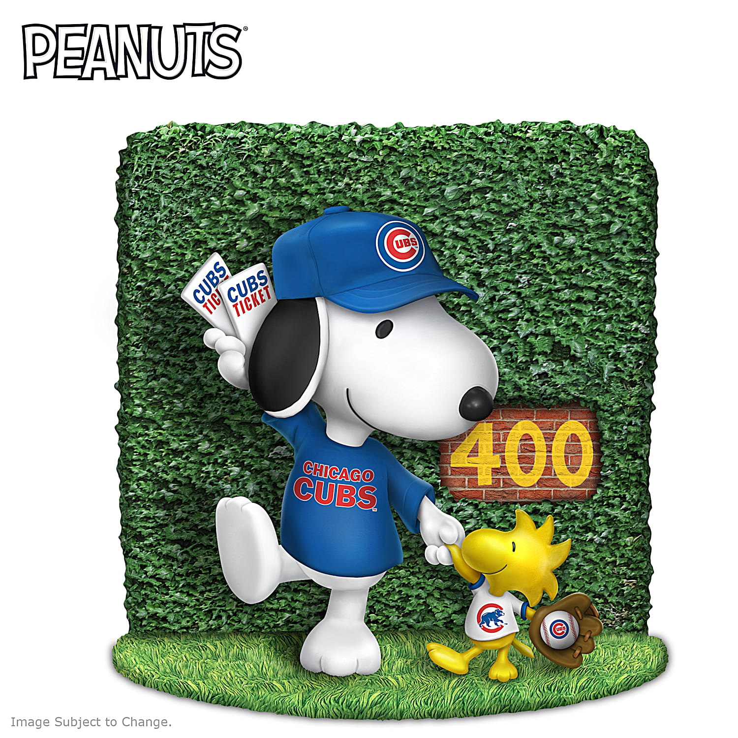 Chicago Cubs Peanuts Snoopy Gray Custom Number And Name Baseball