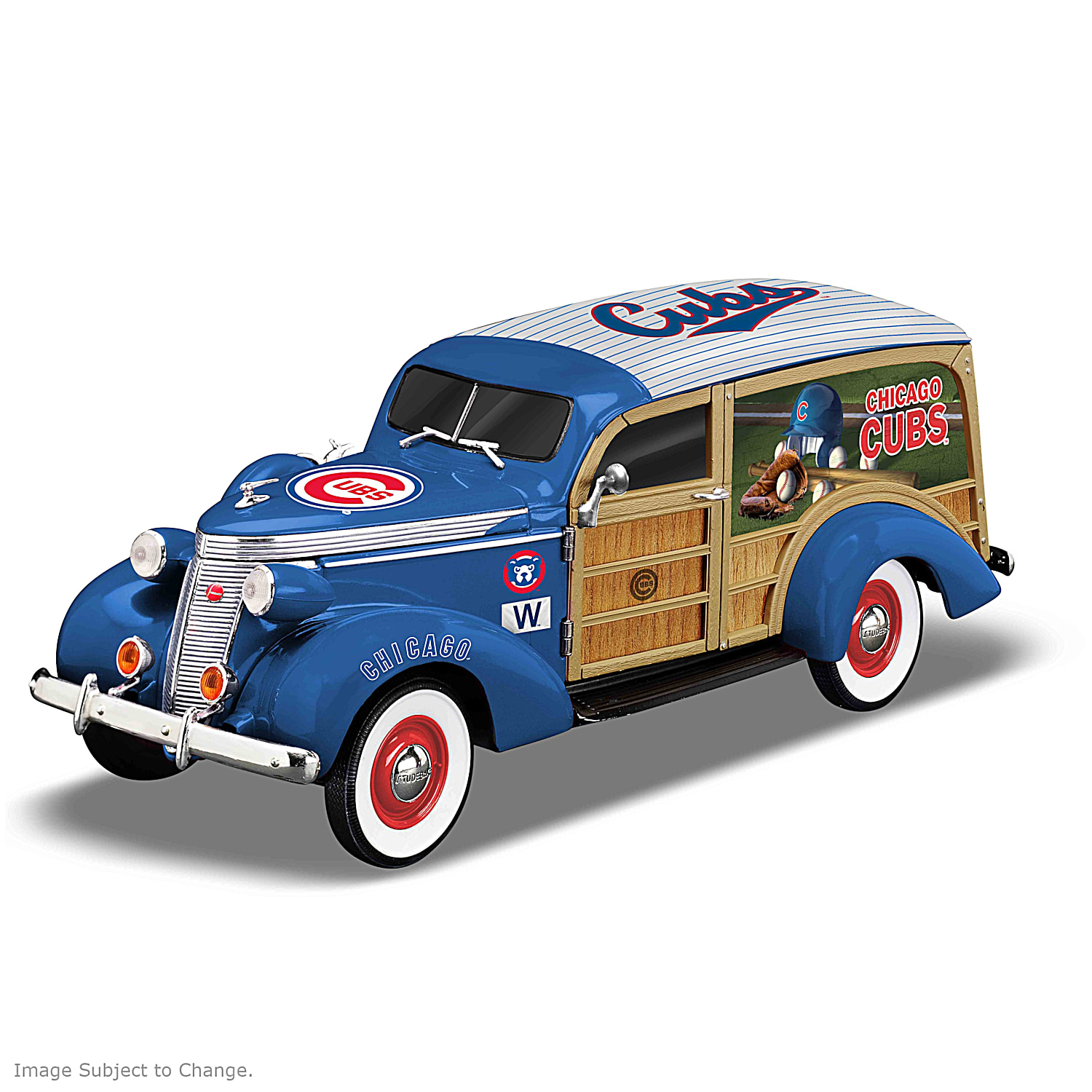 Cruising To Victory Chicago Cubs 1:18-Scale Woody Wagon MLB