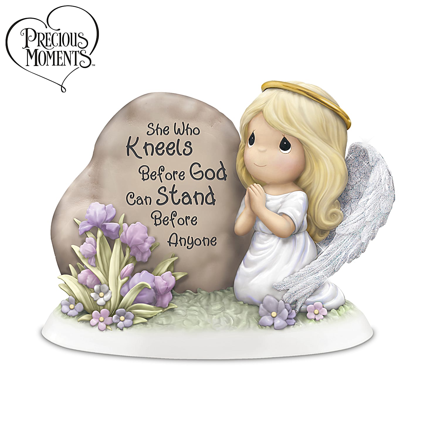 PRECIOUS MOMENTS FIGURINE - A CHILD IS A GIFT OF THE LORD (ANGEL W/BABY) 