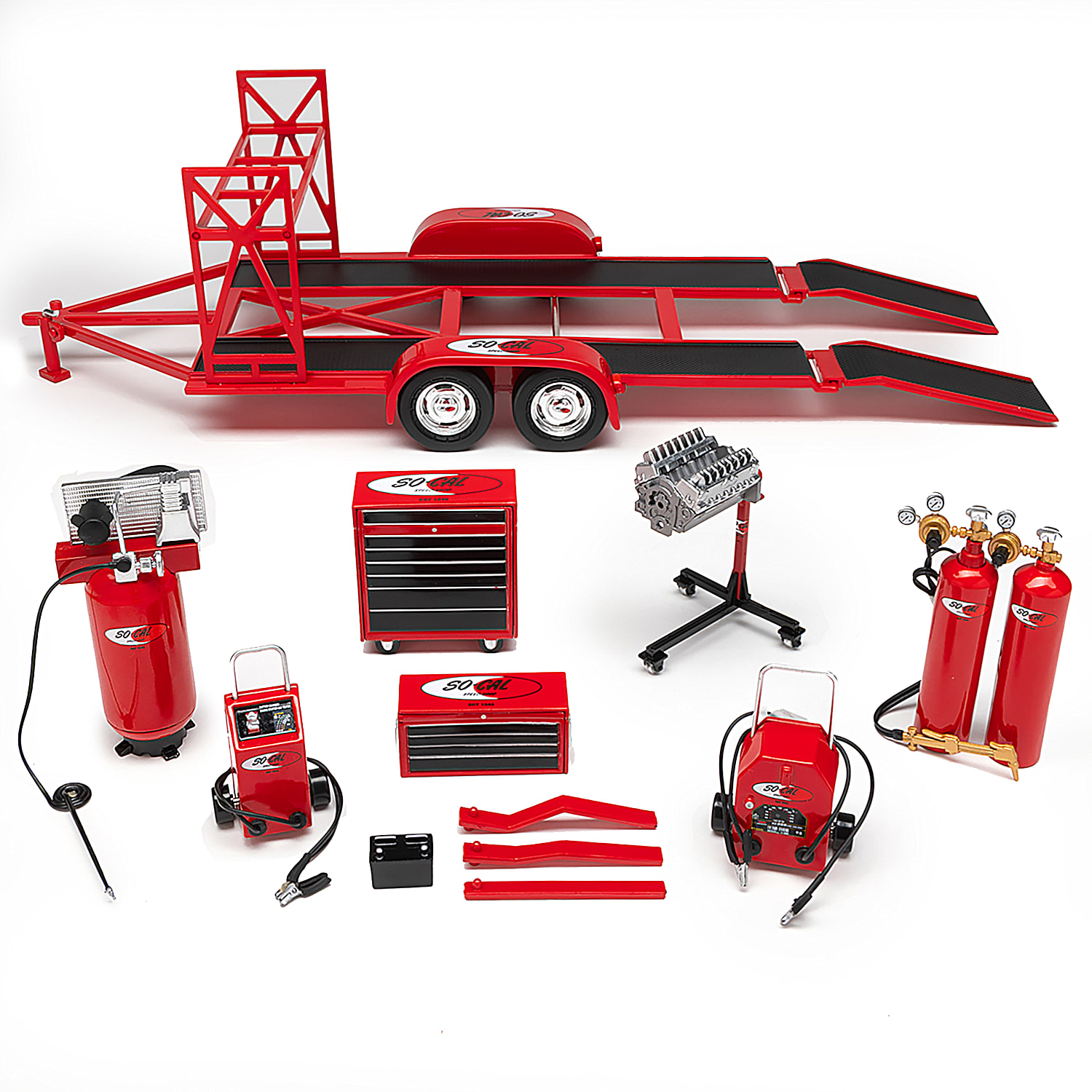 ランキング2025 Shop Speed SO-CAL 1:18-Scale And Trailer Tandem Diecast ミニカー