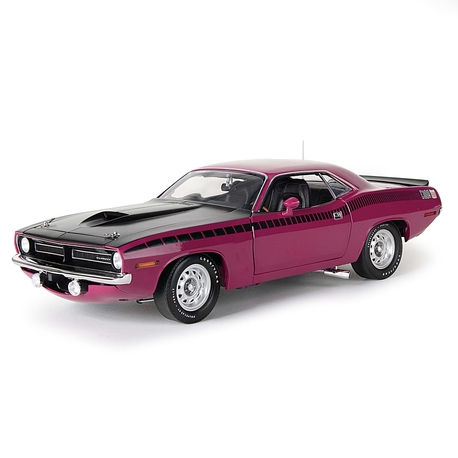 1970 PLYMOUTH AAR CUDA 1/18 アメリカンマッスル 1970 Plymouth AAR Cuda 1:18-Scale Diecast Car With A Moulin