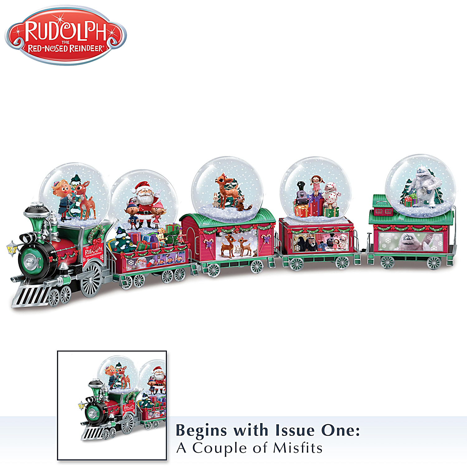 Rudolph The Red Nosed Reindeer Holiday Express Musical Snowglobe