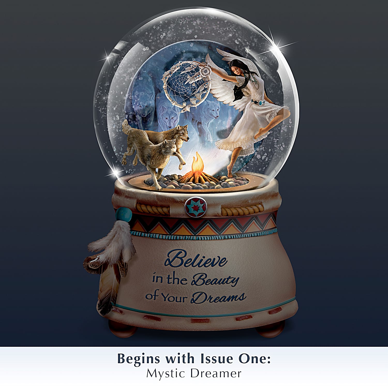 【激安通販 オンラインショップ】日用品 Handcrafted American-Inspired Native Glitter Collection Globe その他