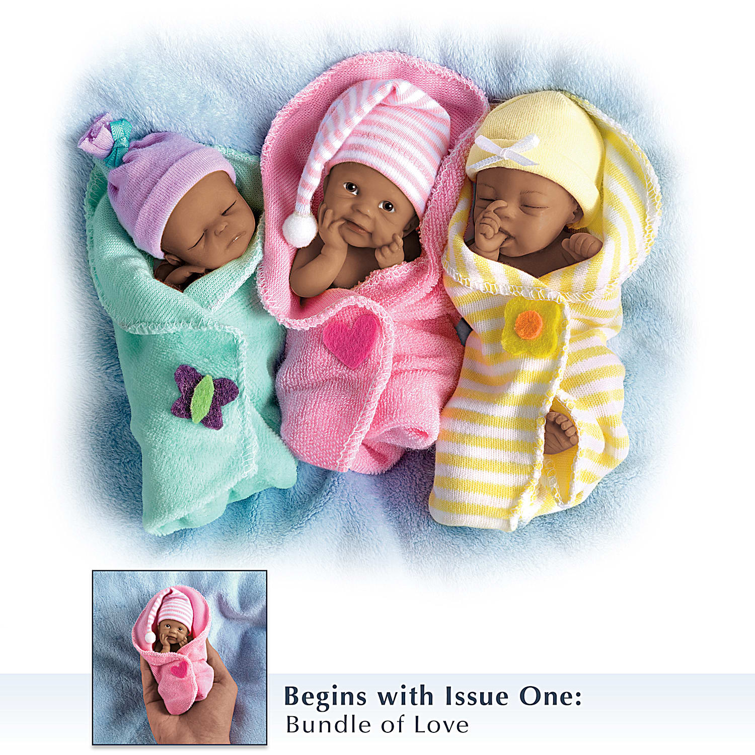 Heavenly Handfuls Bundle Babies Miniature Baby Doll Collection By