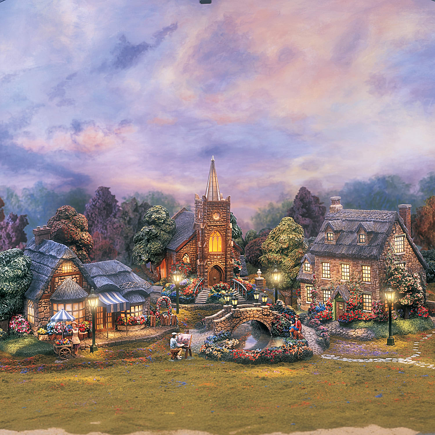 Bradford Exchange Harry Potter Illuminated Village 