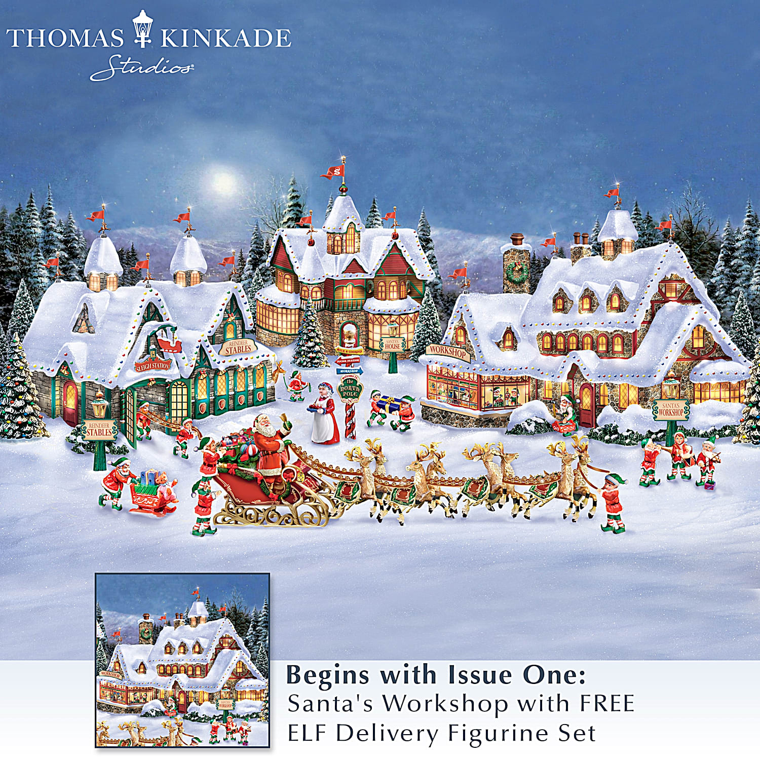 Thomas Kinkade Christmas Village ubicaciondepersonas.cdmx.gob.mx