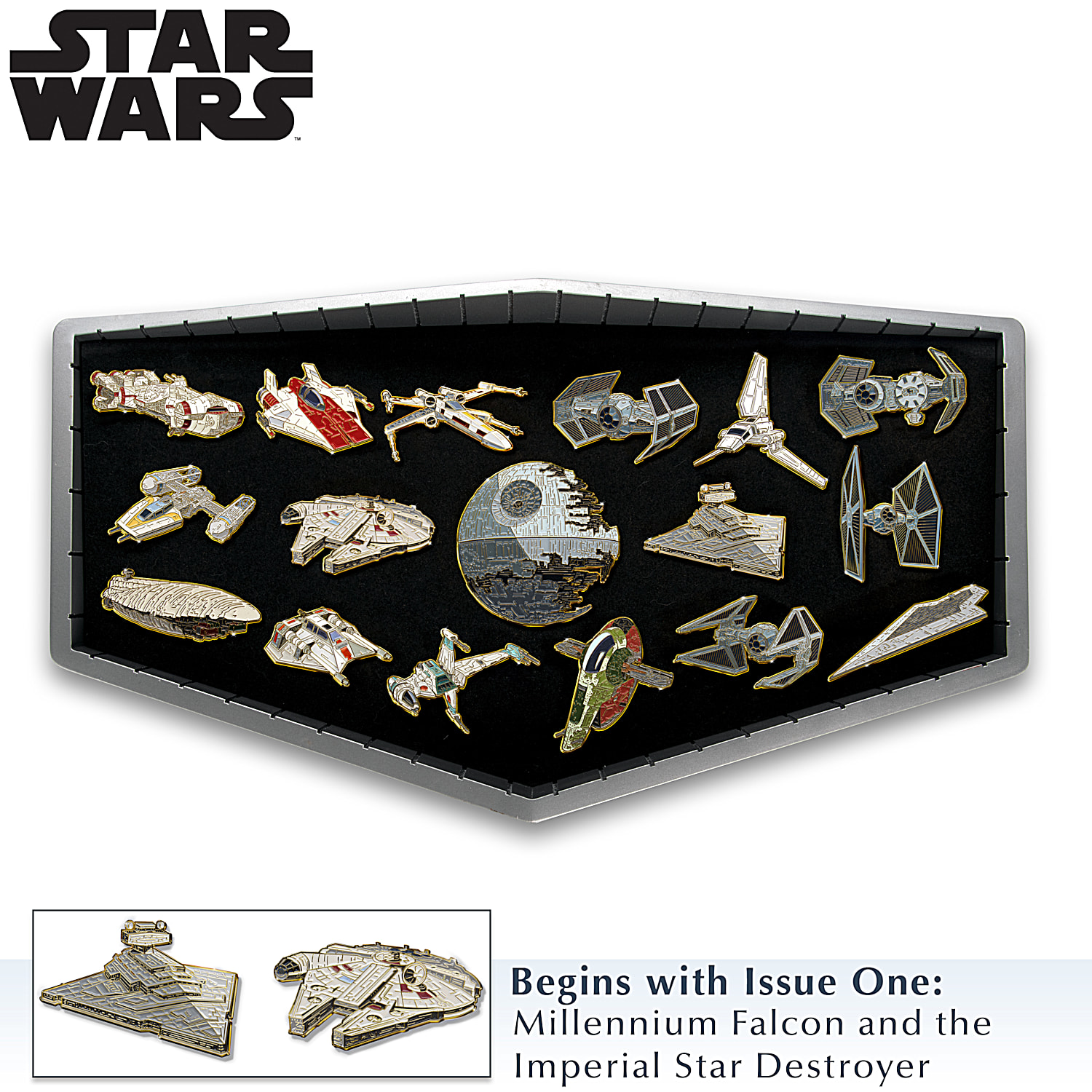 STAR WARS 24K Gold-Plated Galactic Pin Collection