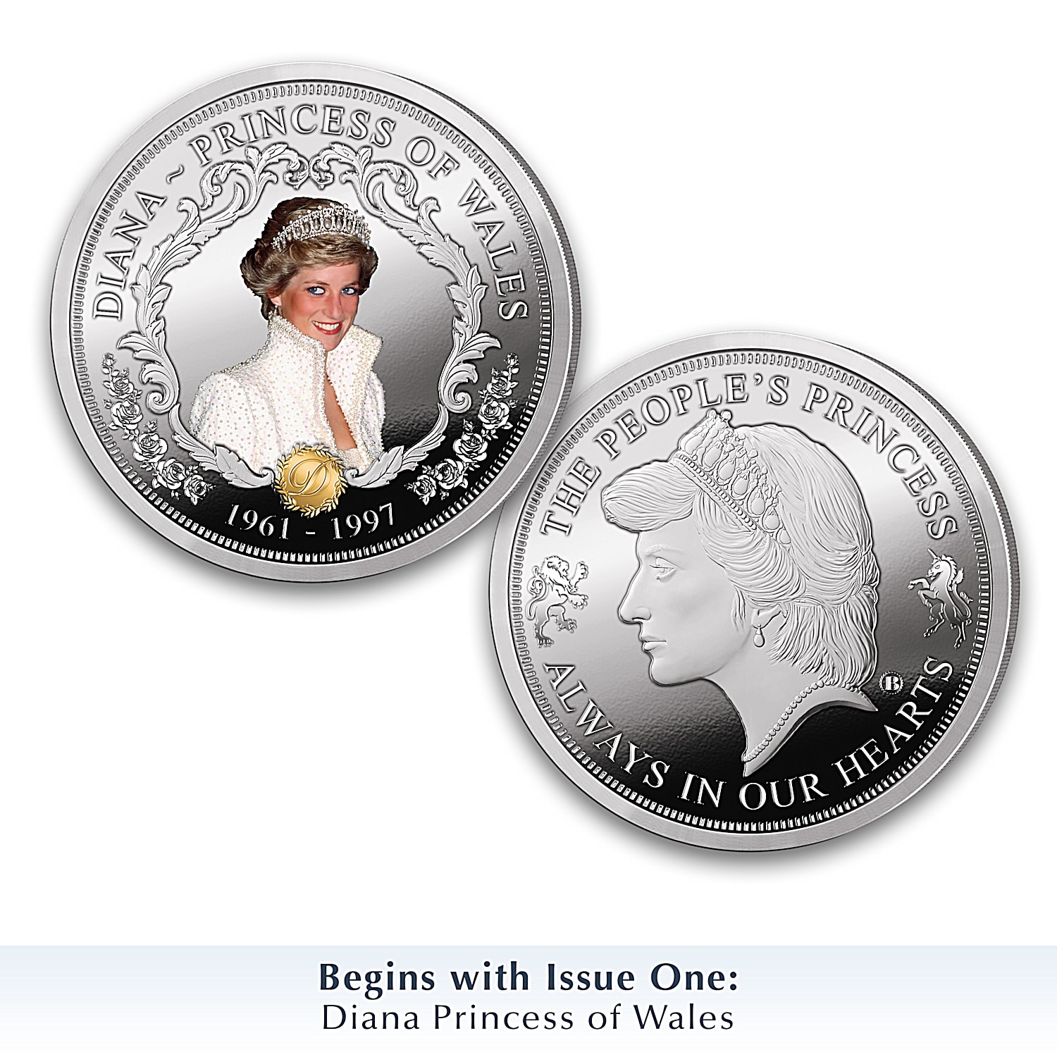スペシャルオファ Diana Princess The Legacy Coin Proof Silver-Plated 99.9% コレクション