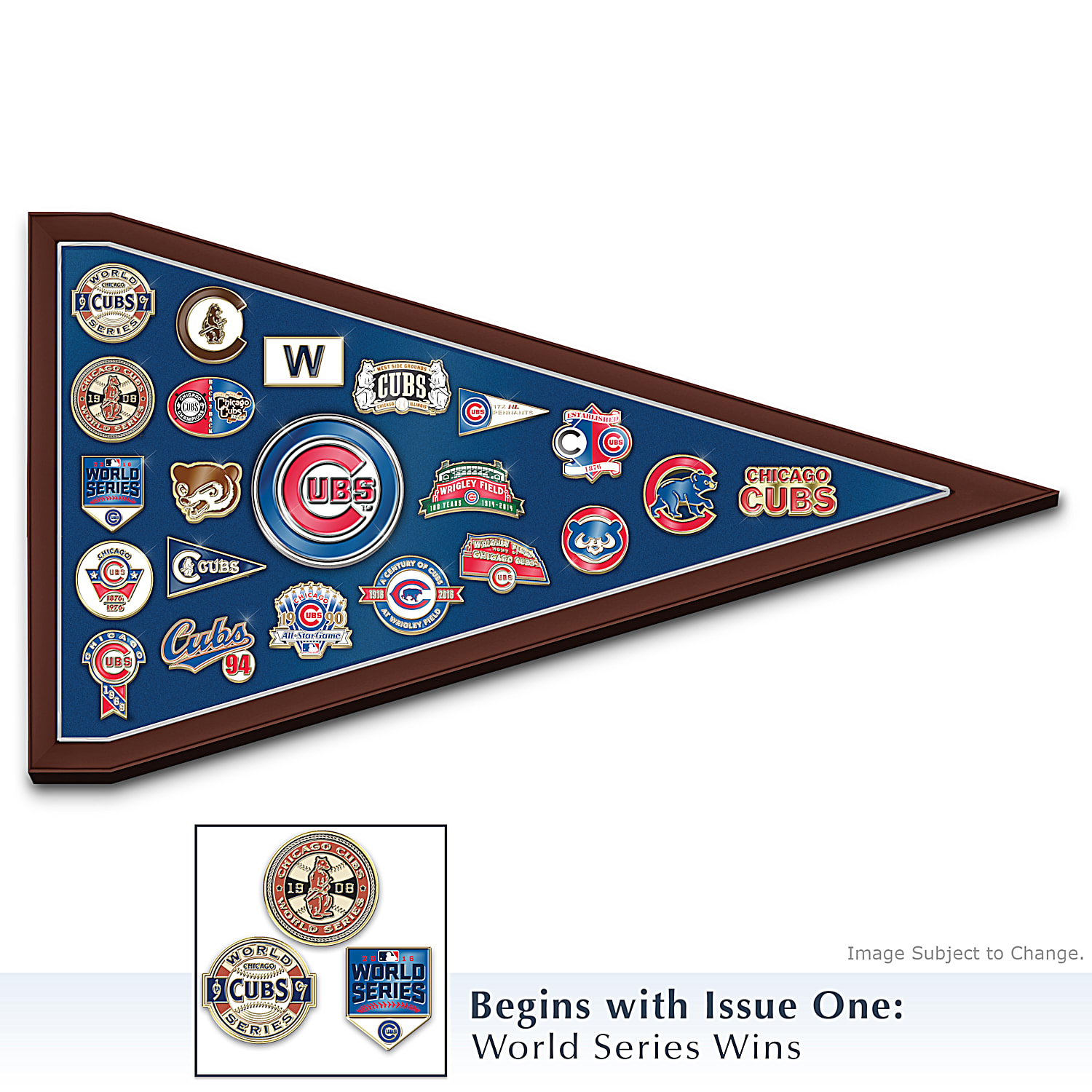 Chicago Cubs Individual Retired Number Sign Plaques Collectible