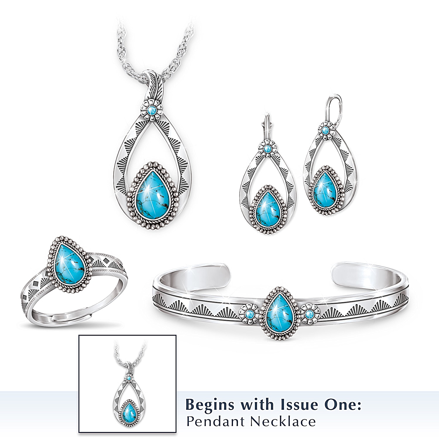 【メール便送料無料対応可】 Of Spirit The Collection Jewelry Turquoise Southwest アート・デザイン・音楽
