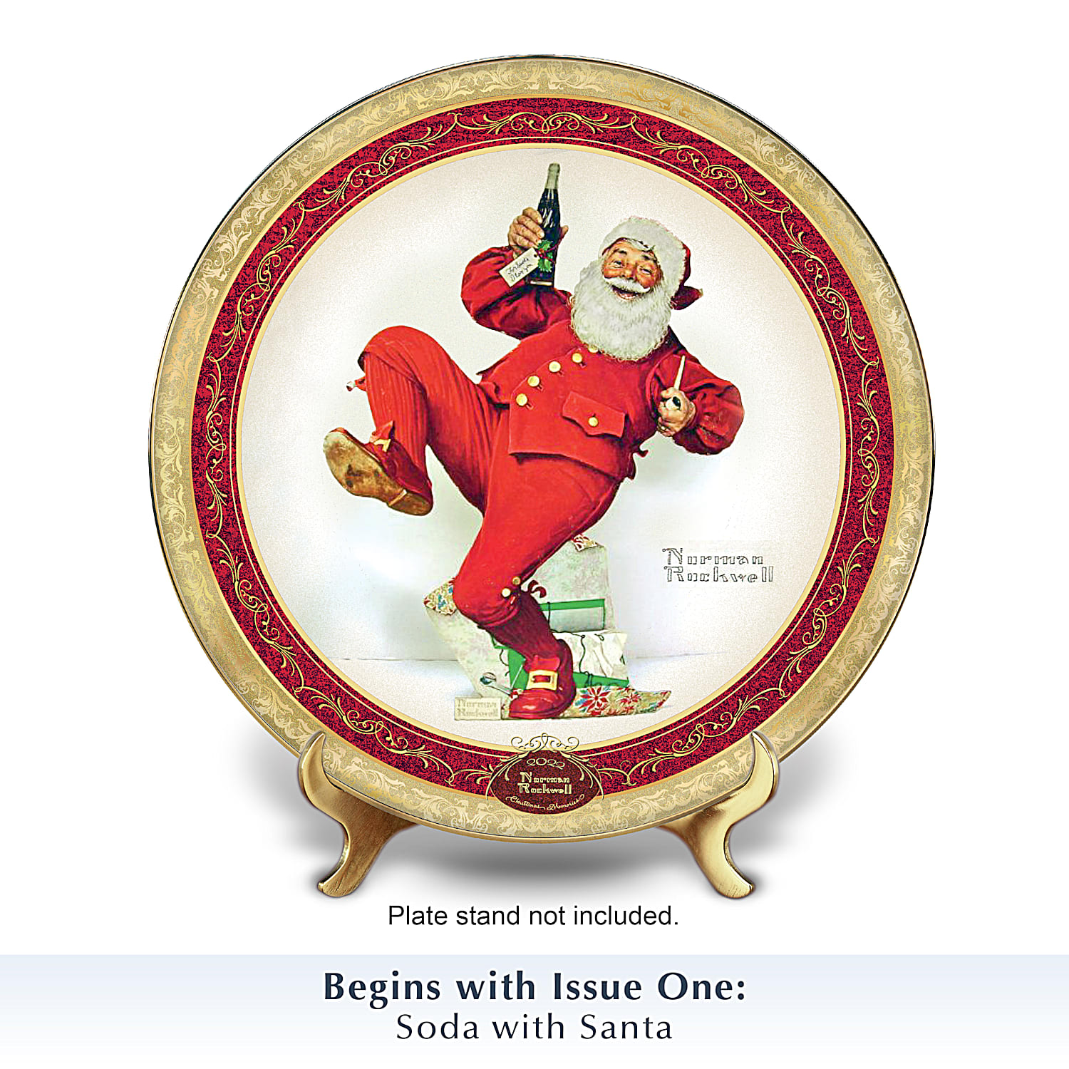 Norman rockwell outlet christmas plates