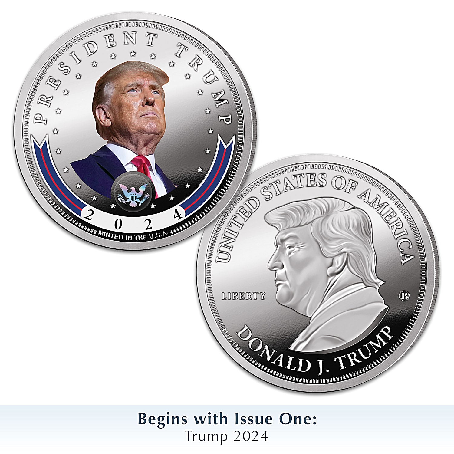 2024年 トランプ銀貨 プルーフ銀貨