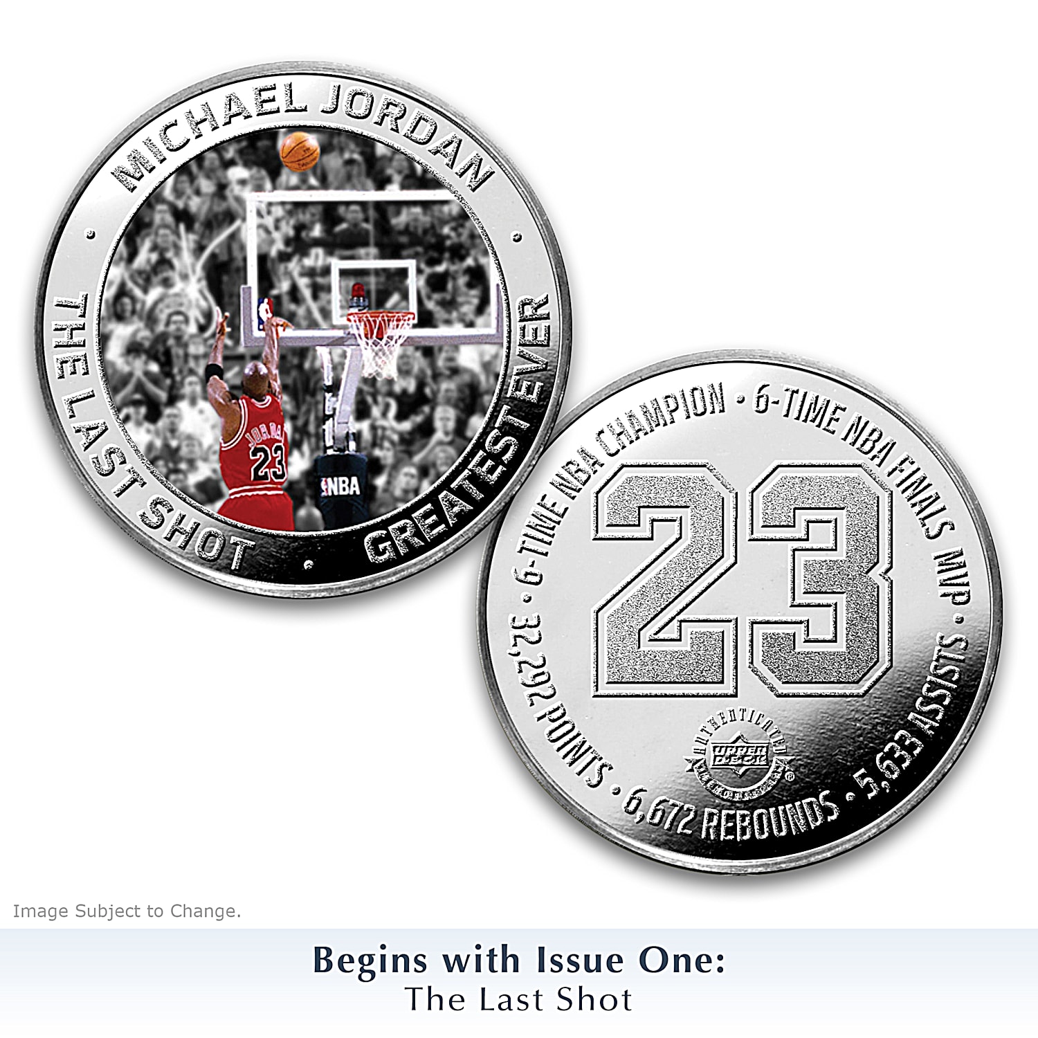 Upper Deck Michael Jordan Coin Collection Featuring Full