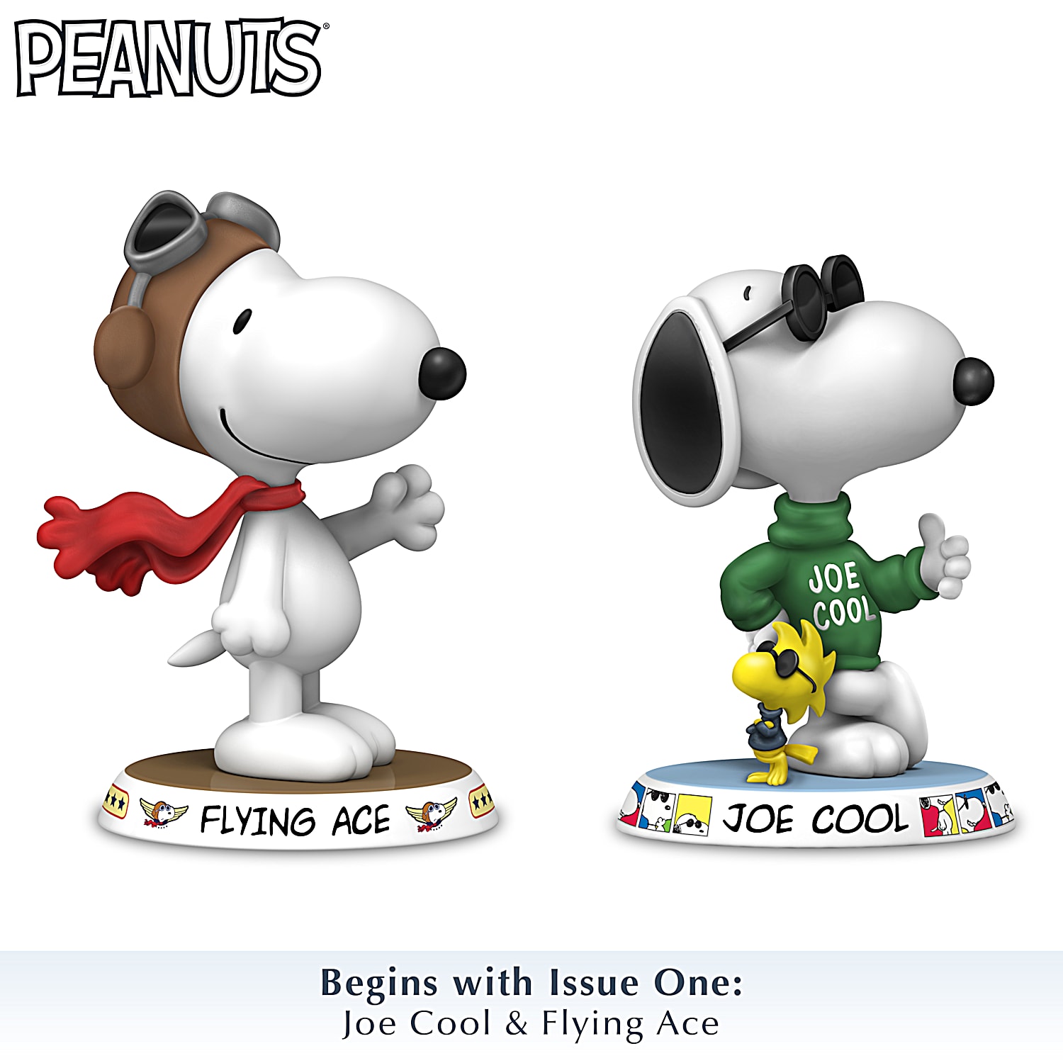 Vintage Hallmark Snoopy Joe Cool And Friend Figurine Kl276