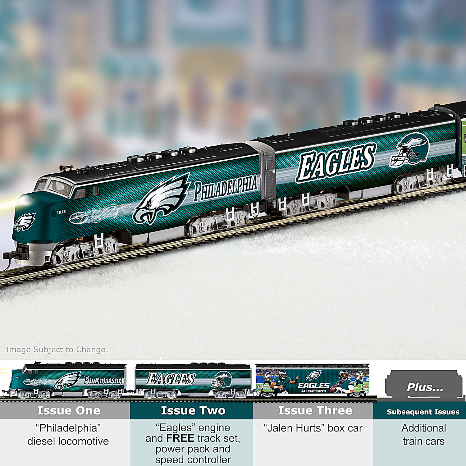 Philadelphia Eagles NFL Express Electric Train Collection