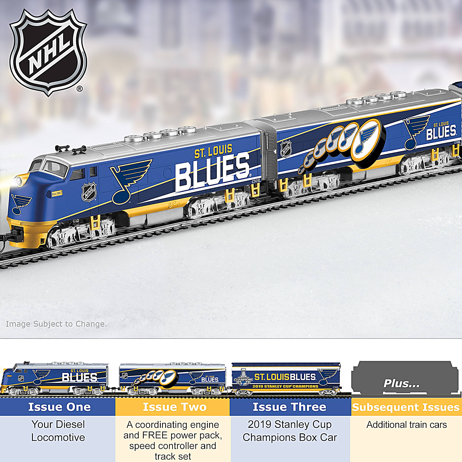 NHL® St. Louis Blues® 2019 Stanley Cup Champions Train