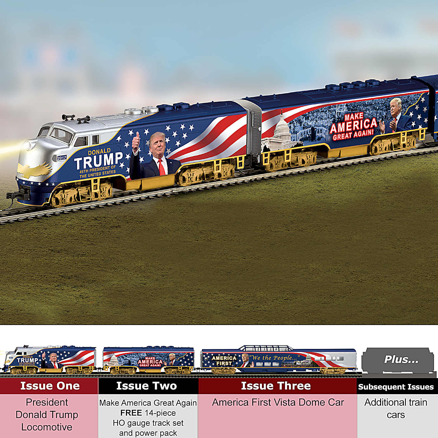 【楽ギフ_のし宛書】 Donald Trump Express Electric Train Collection 