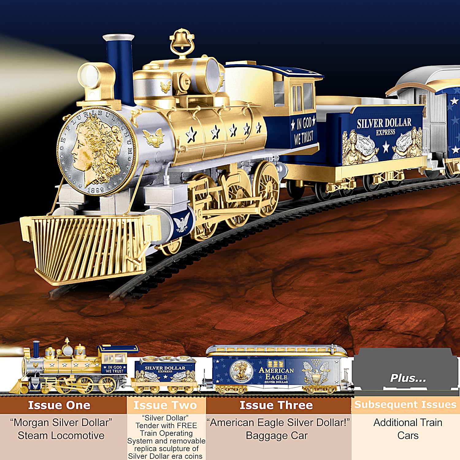Silver train set clearance