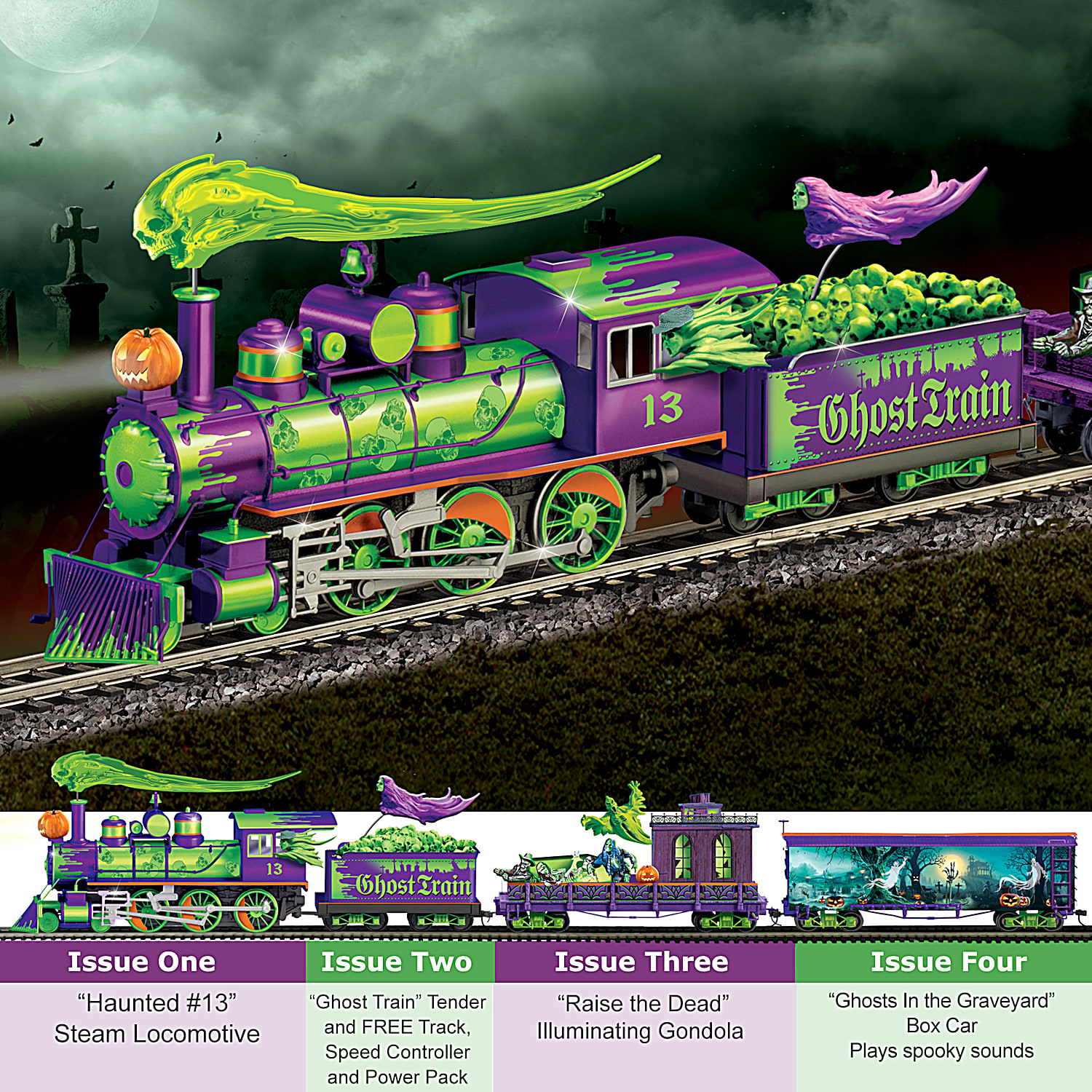 Ho scale sales halloween train