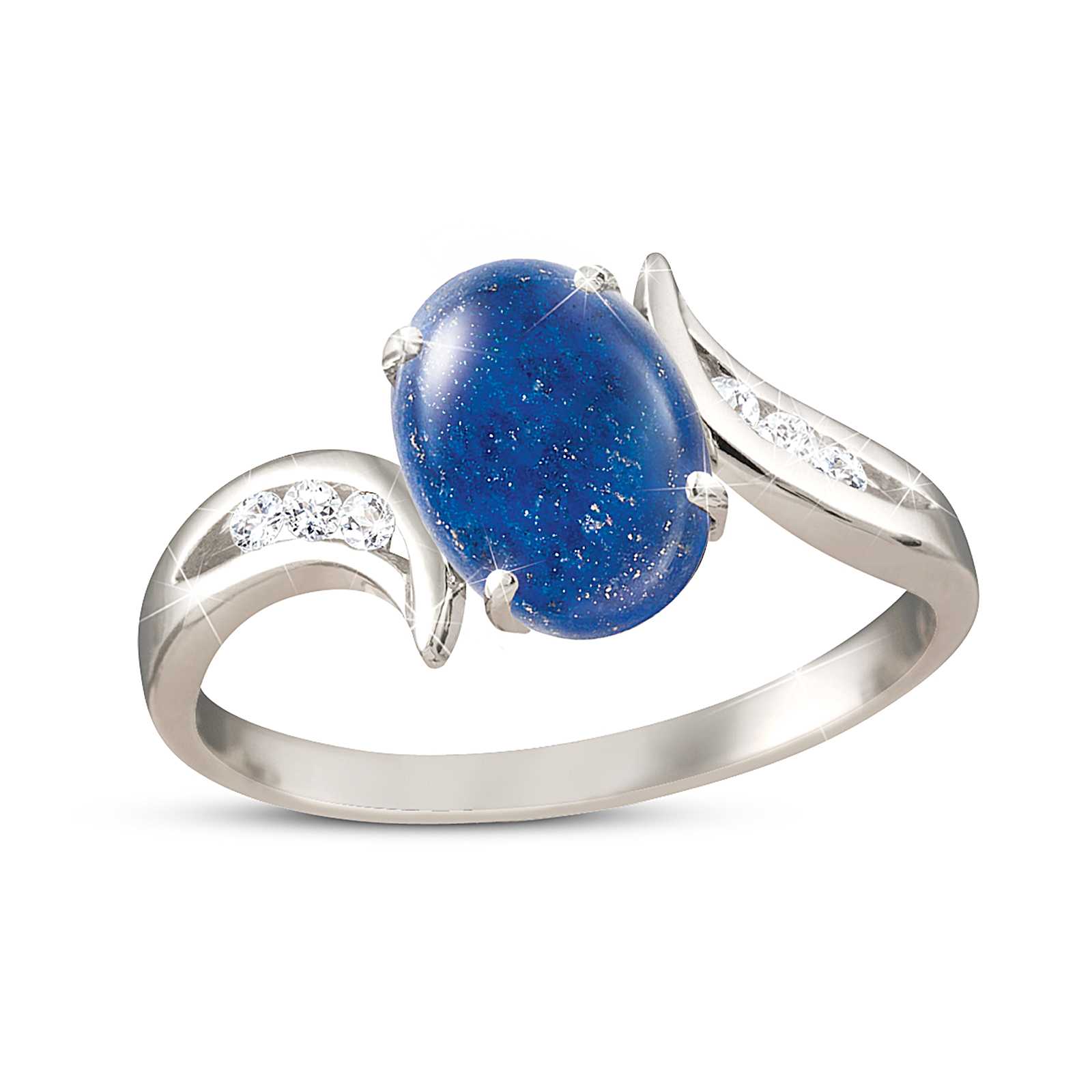 lapi_s_lazuli_14様 Sterling Silver Ring Adorned With A Blue Lapis Lazuli