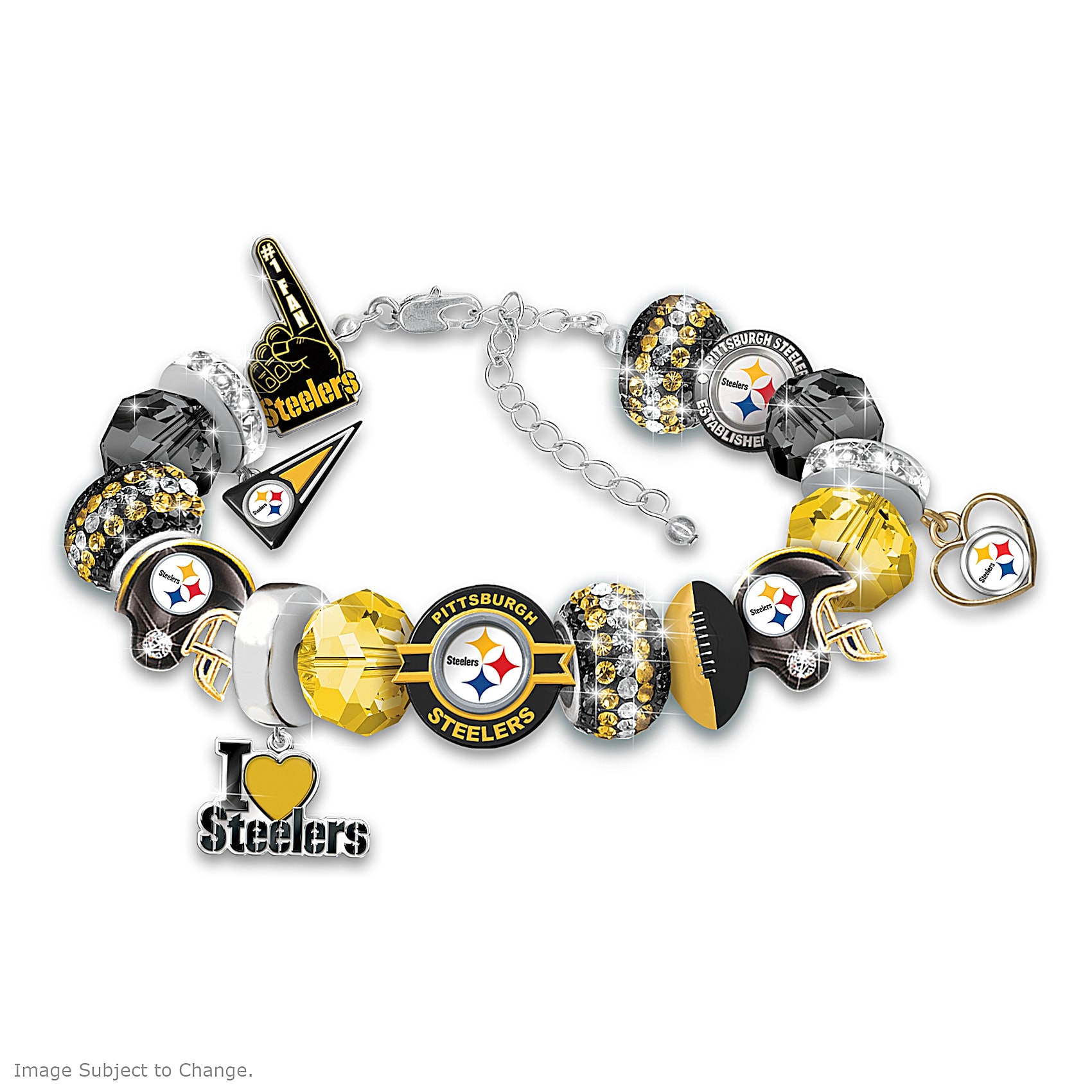 Pittsburgh Steelers Fossil charm bracelet watch Pittsburgh Steelers Men main image 3