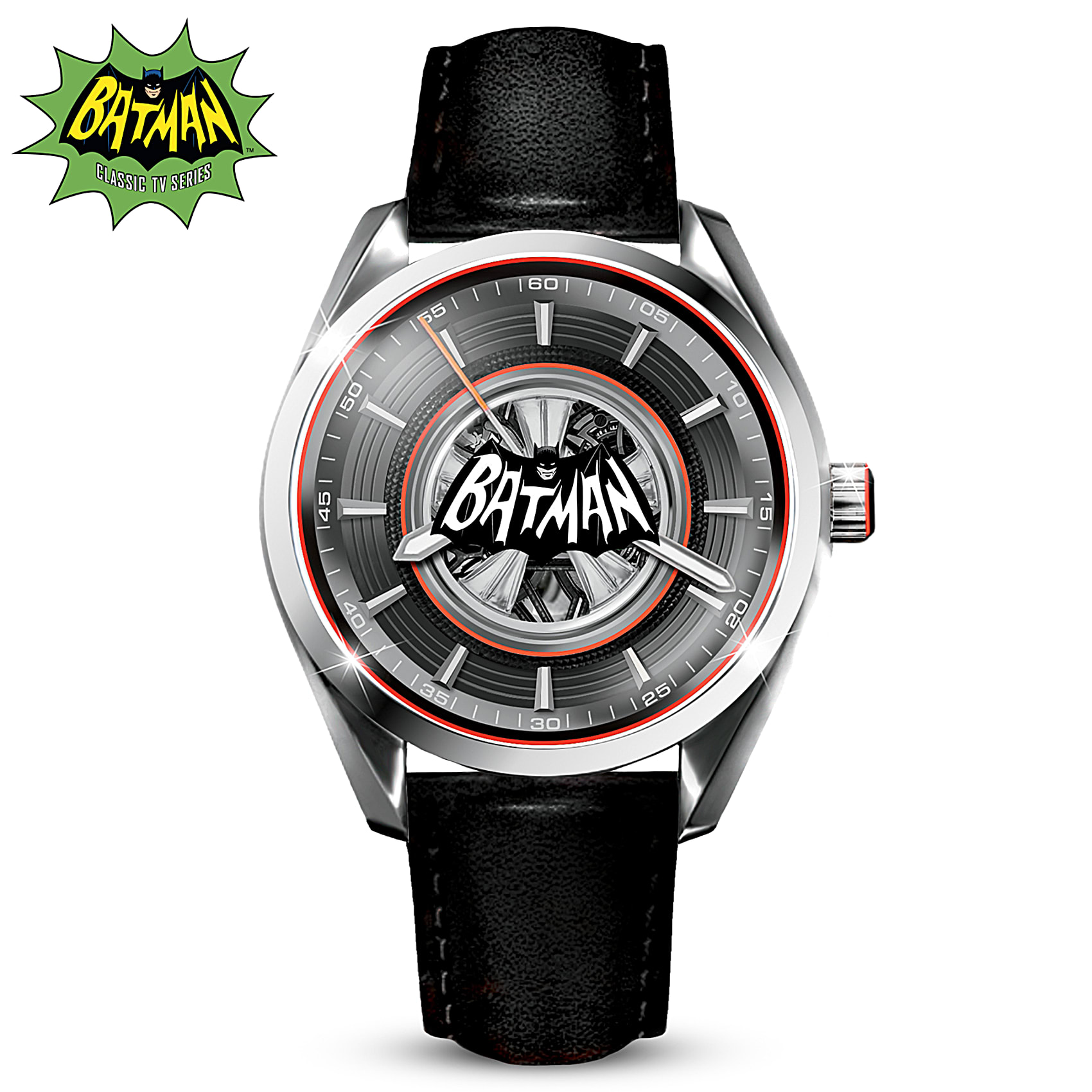 【完動美品】1966年 アメリカ 公式 バットマンクラブ 時計 BATMAN BATMAN Mens Stainless Steel Watch Featuring Design Elements